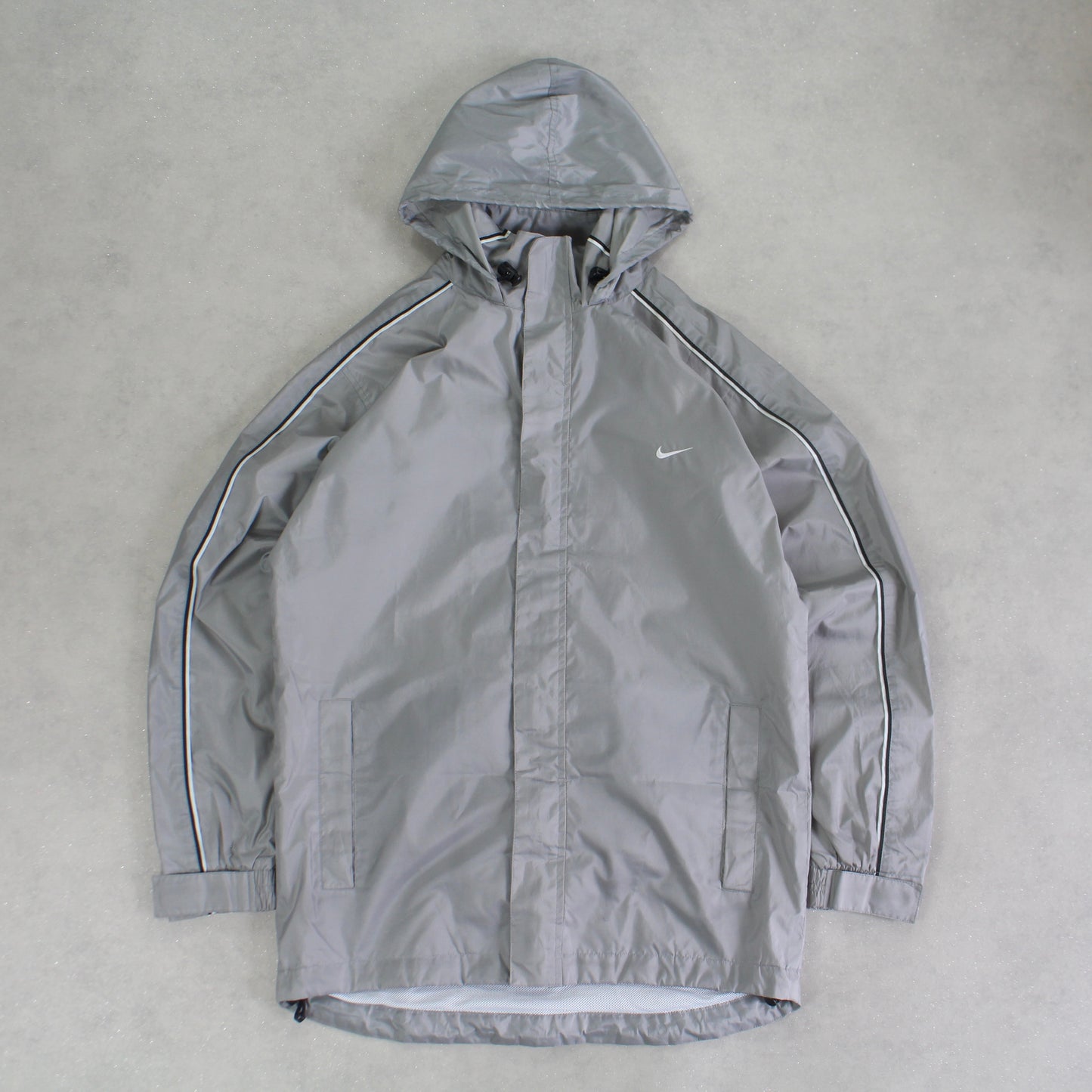 RARE 00s Nike Track Jacket Grey - (M)