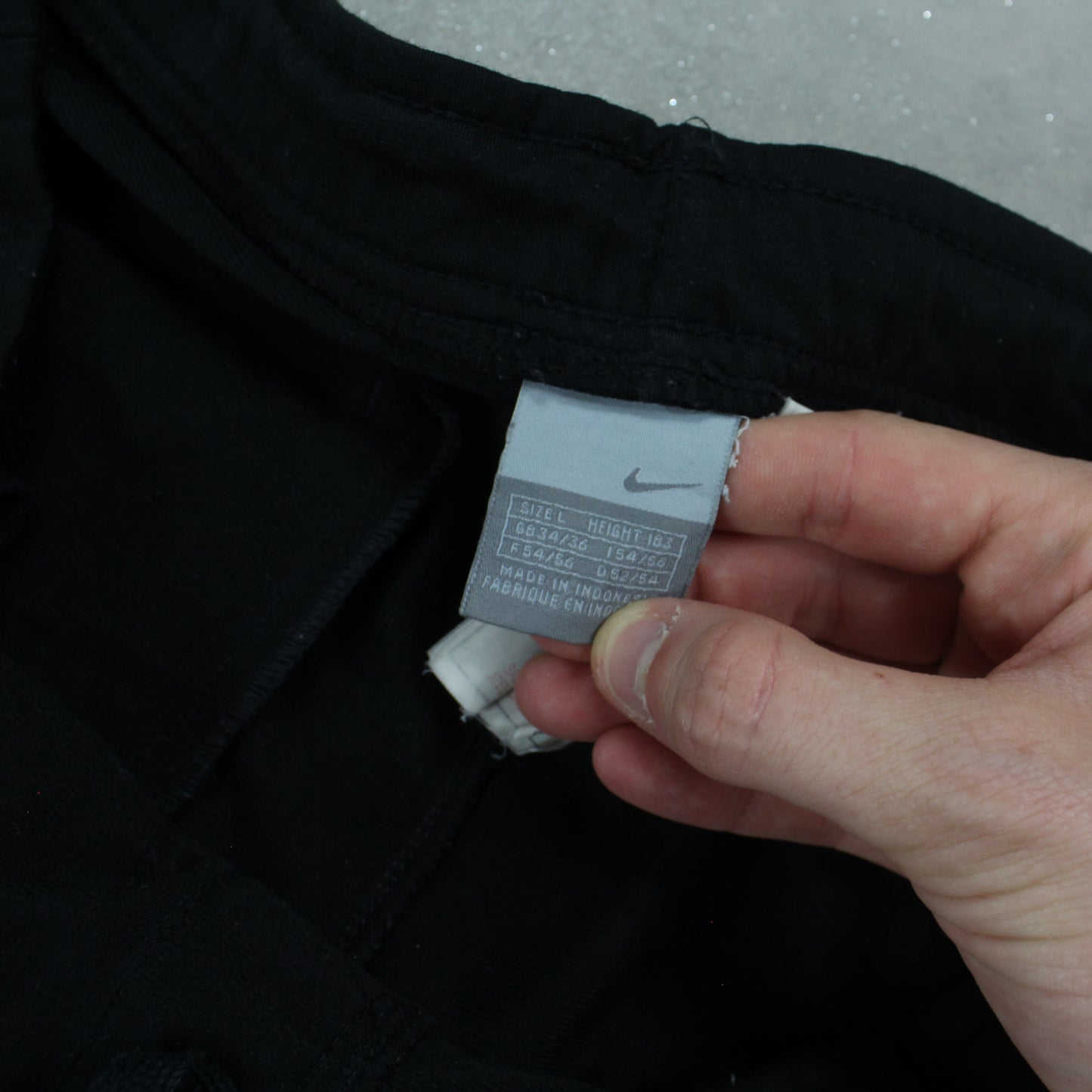 RARE 2000s Baggy Nike Trackpants Black - (L)