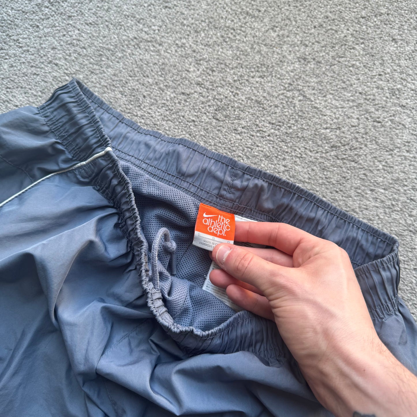 RARE 2000s Nike Trackpants Blue - (L)
