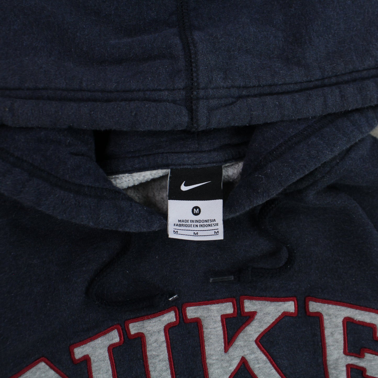 RARE 2000s Nike Spell Out Hoodie Navy - (M)