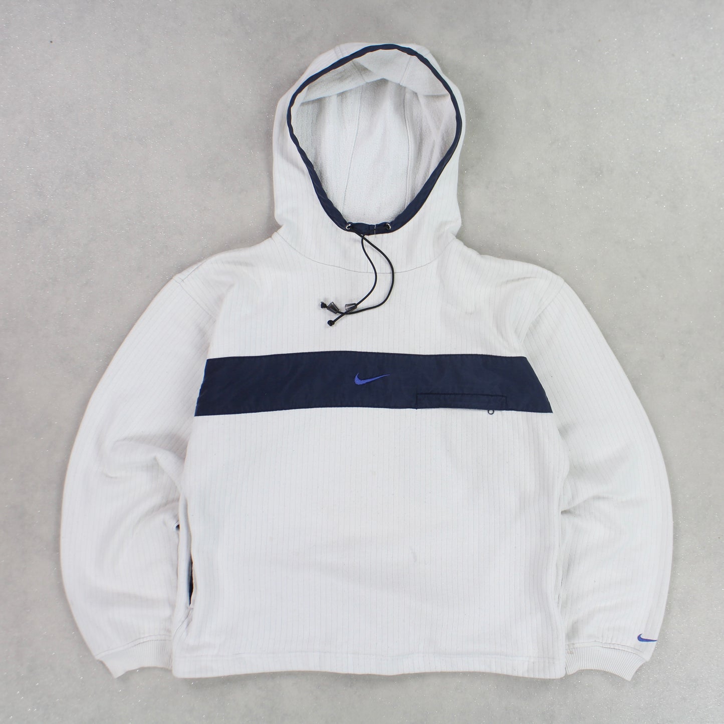 SUPER RARE 1990s Nike Hoodie Cream - (S)