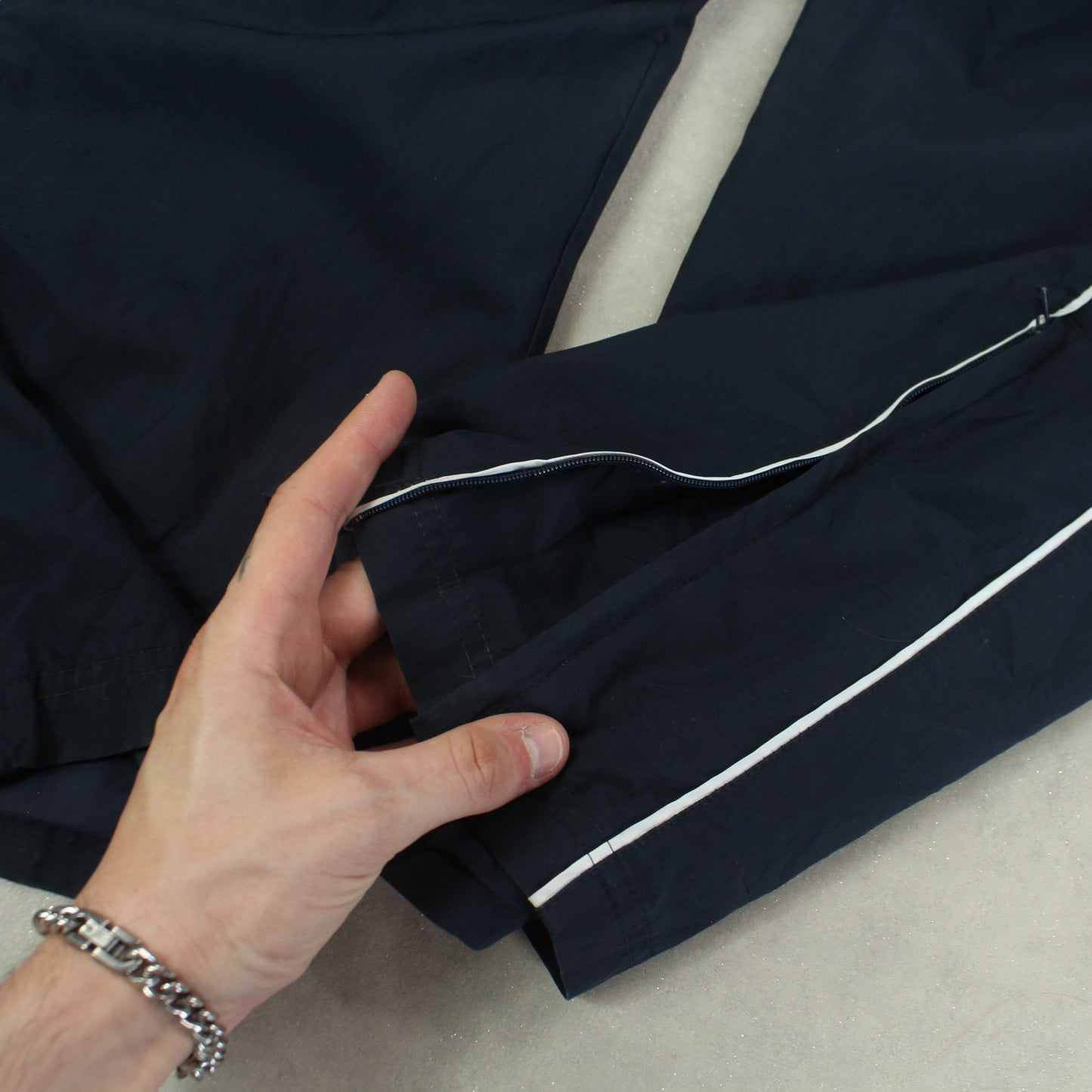 RARE 2000s Baggy Nike Trackpants Navy - (L)