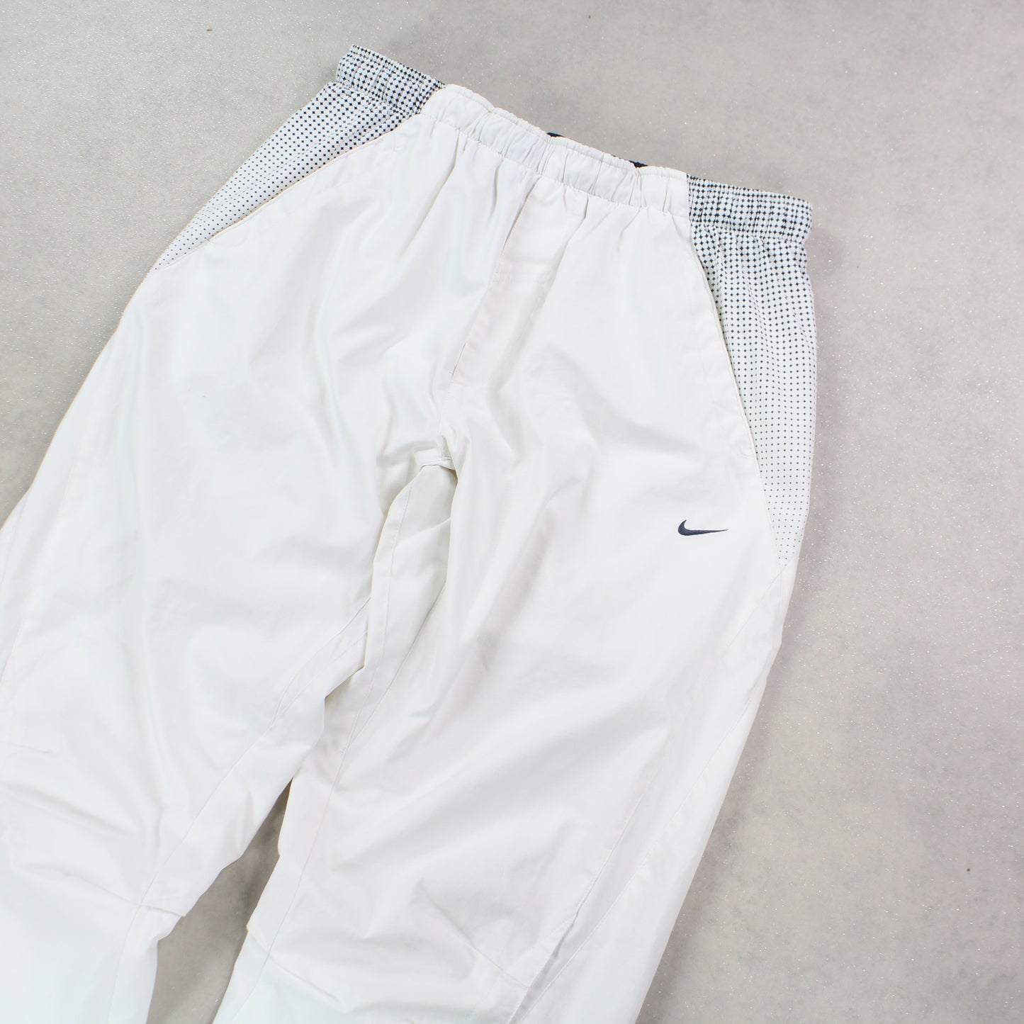 SUPER RARE 2000s Nike Athletic Trackpants White - (L)