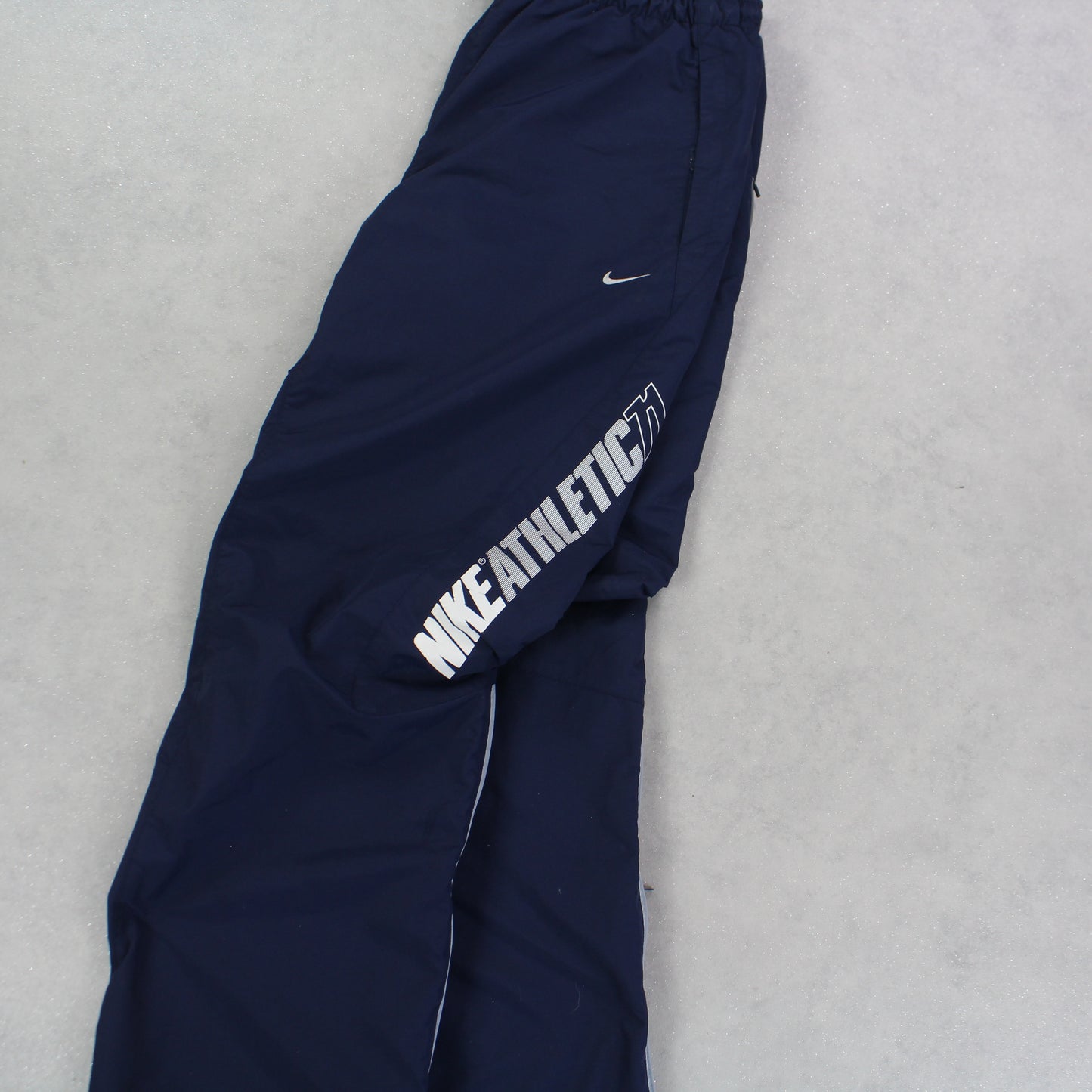 RARE 2000s Nike Baggy Trackpants Navy - (L)