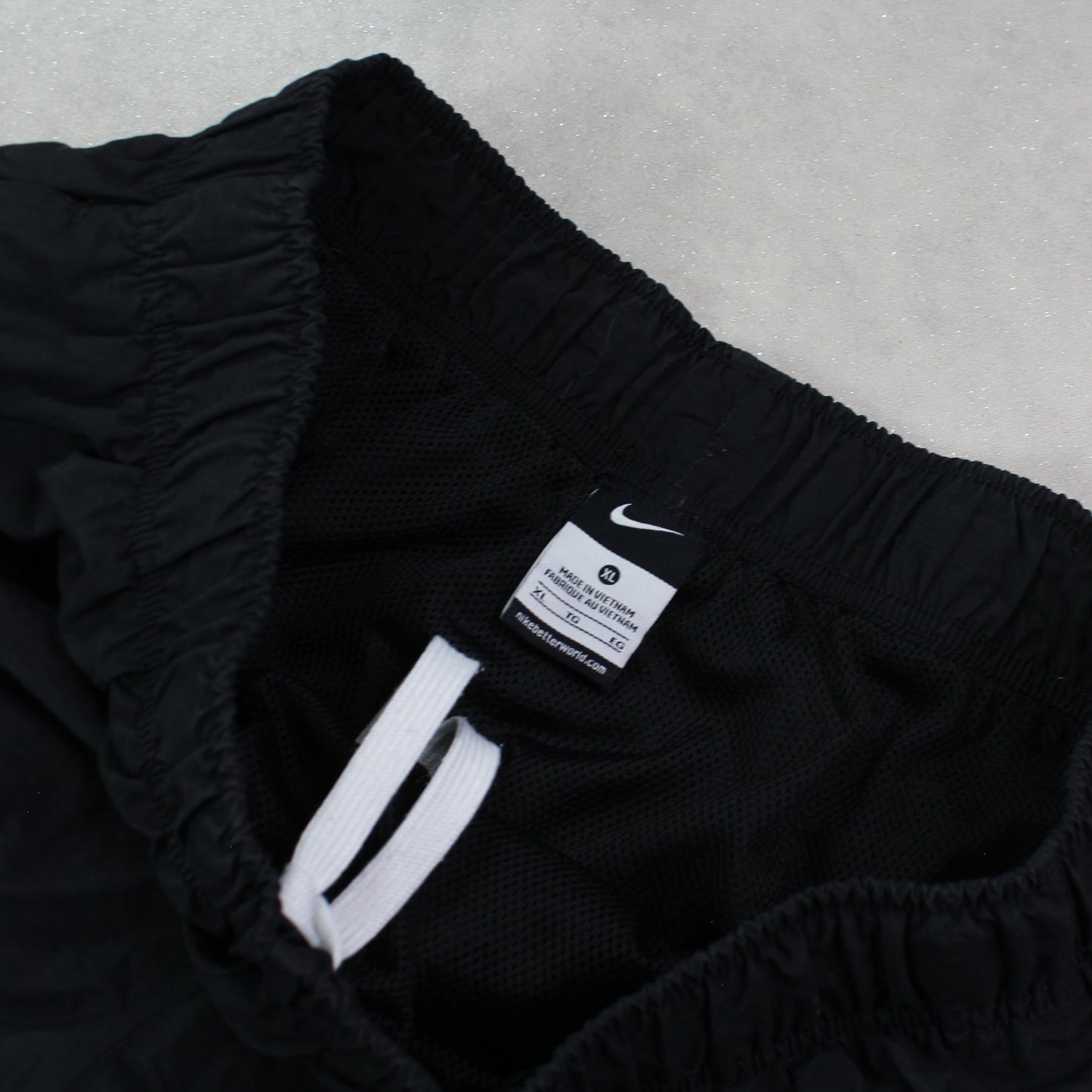 RARE 2000s Baggy Nike Trackpants Black - (S)