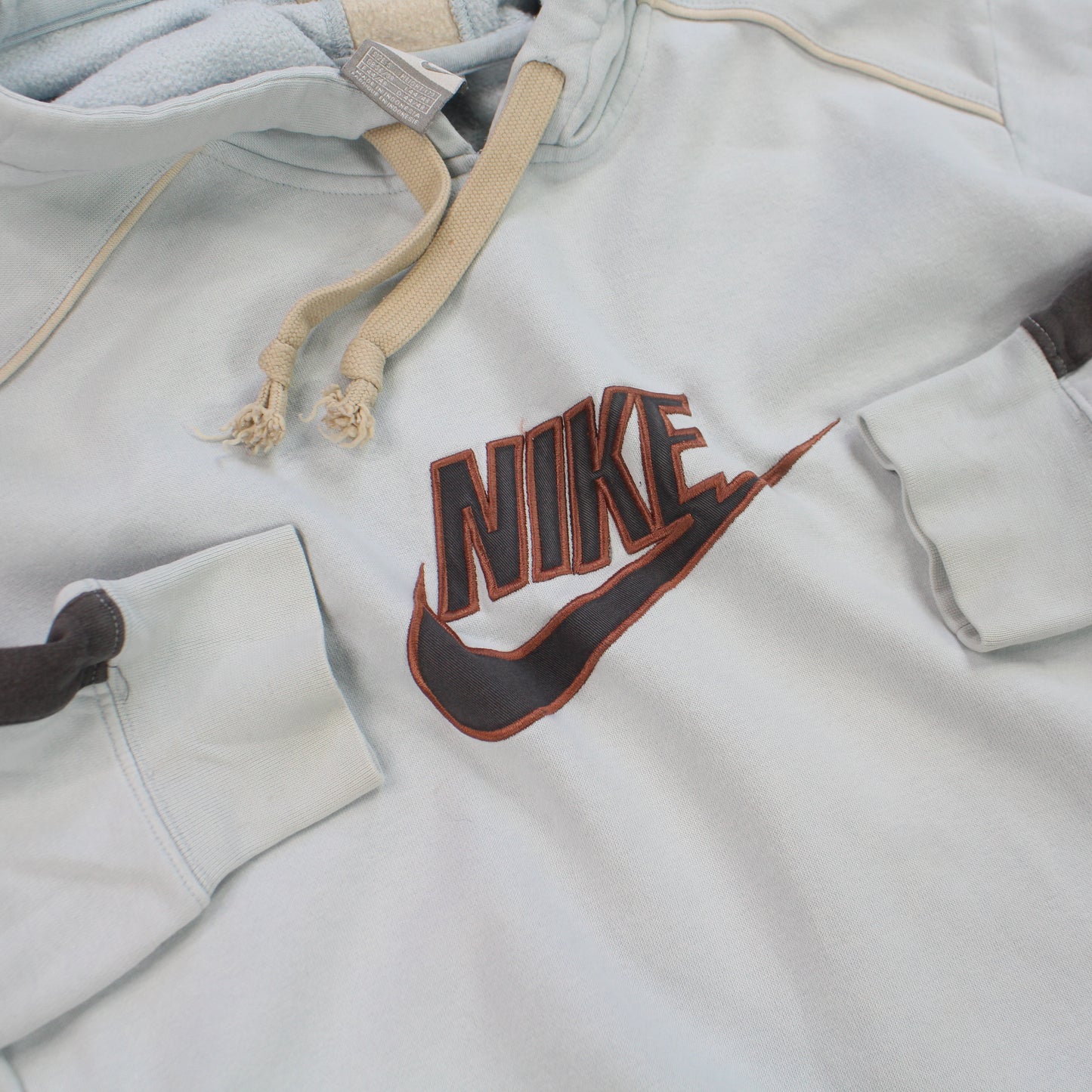 SELTENER Nike Hoodie aus den 2000ern, Hellblau – (S)