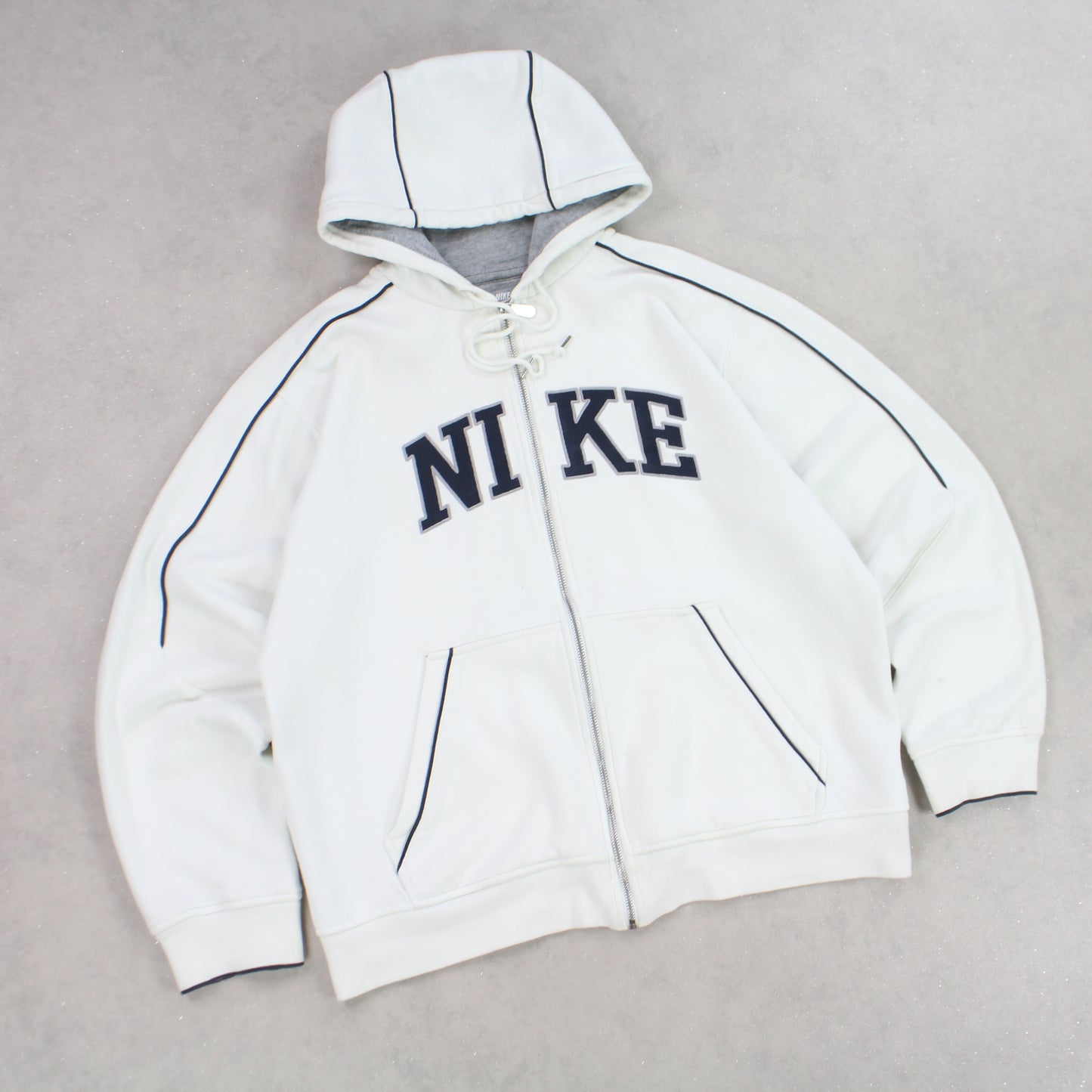 ULTRA SELTEN 2000er Nike Hoodie Weiß - (L)