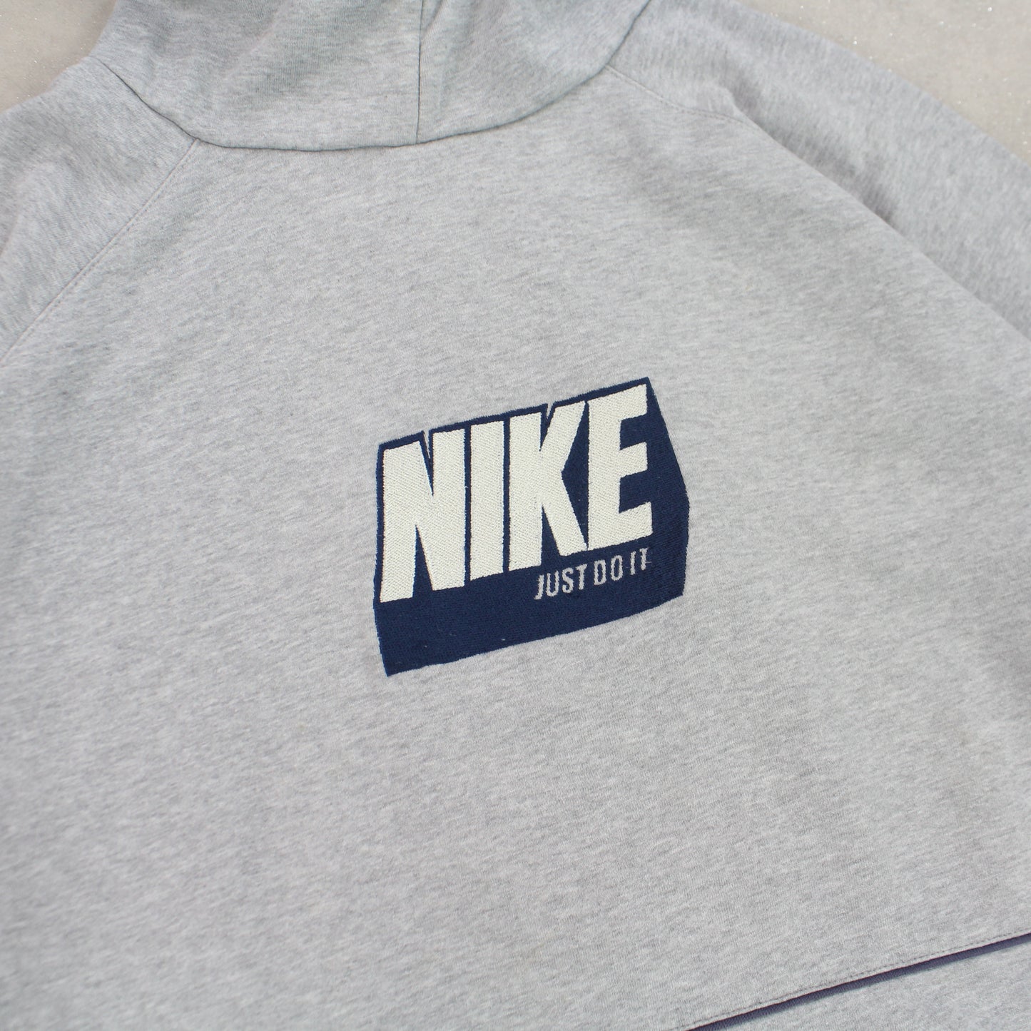 RARE 2000s Nike ‘Just Do It’ Hoodie Grey - (S)