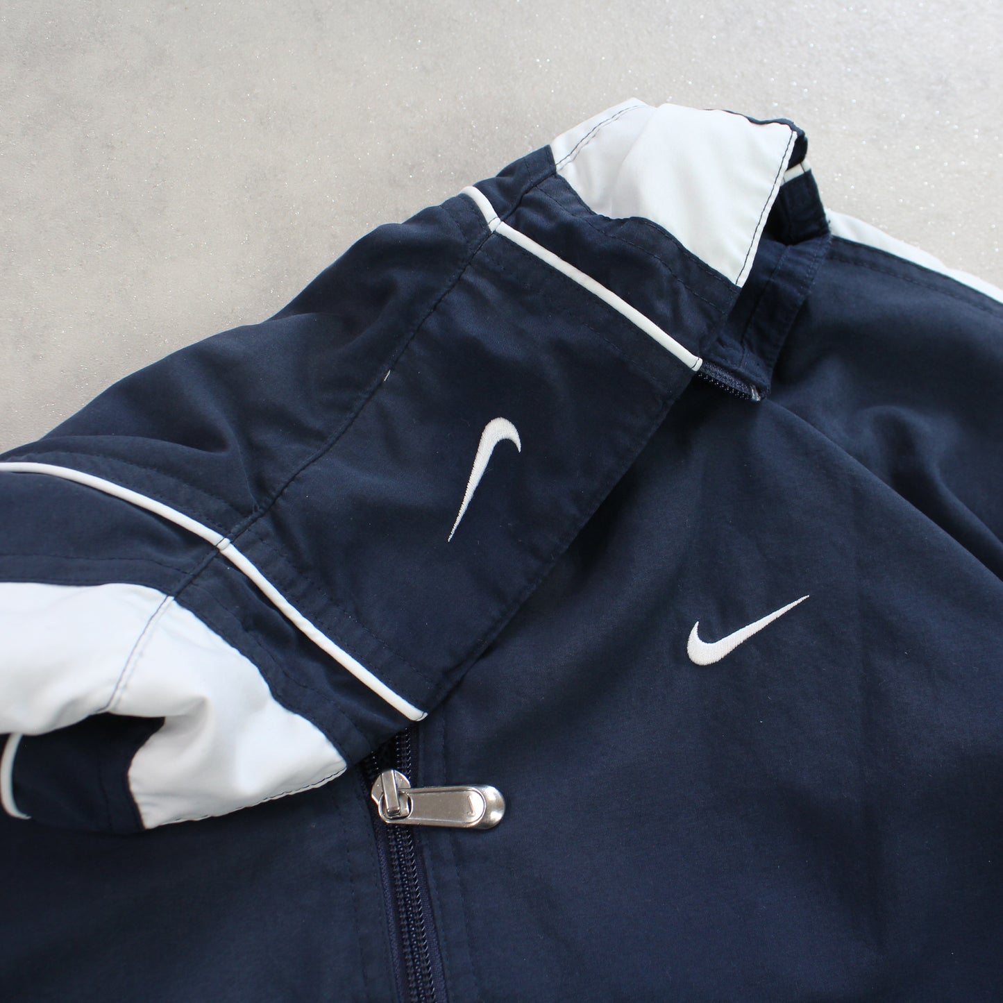 RARE 2000s Nike Track Jacket Navy - (L)