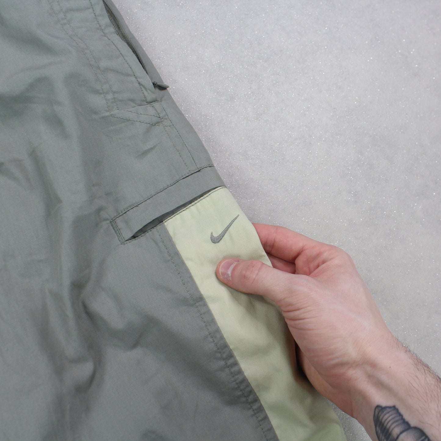 RARE 2000s Nike Trackpants Green - (S)