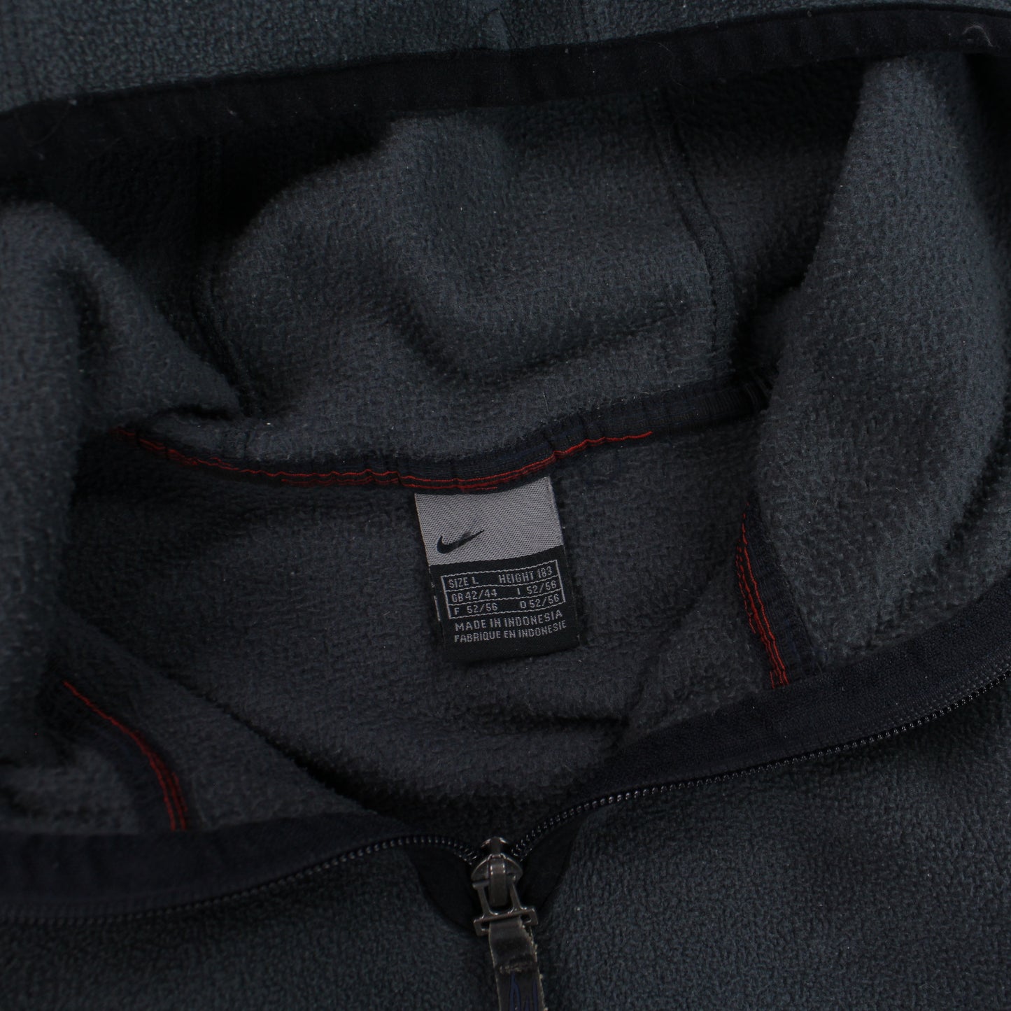 RARE 2000s Nike 1/4 Fleece Grey - (M)