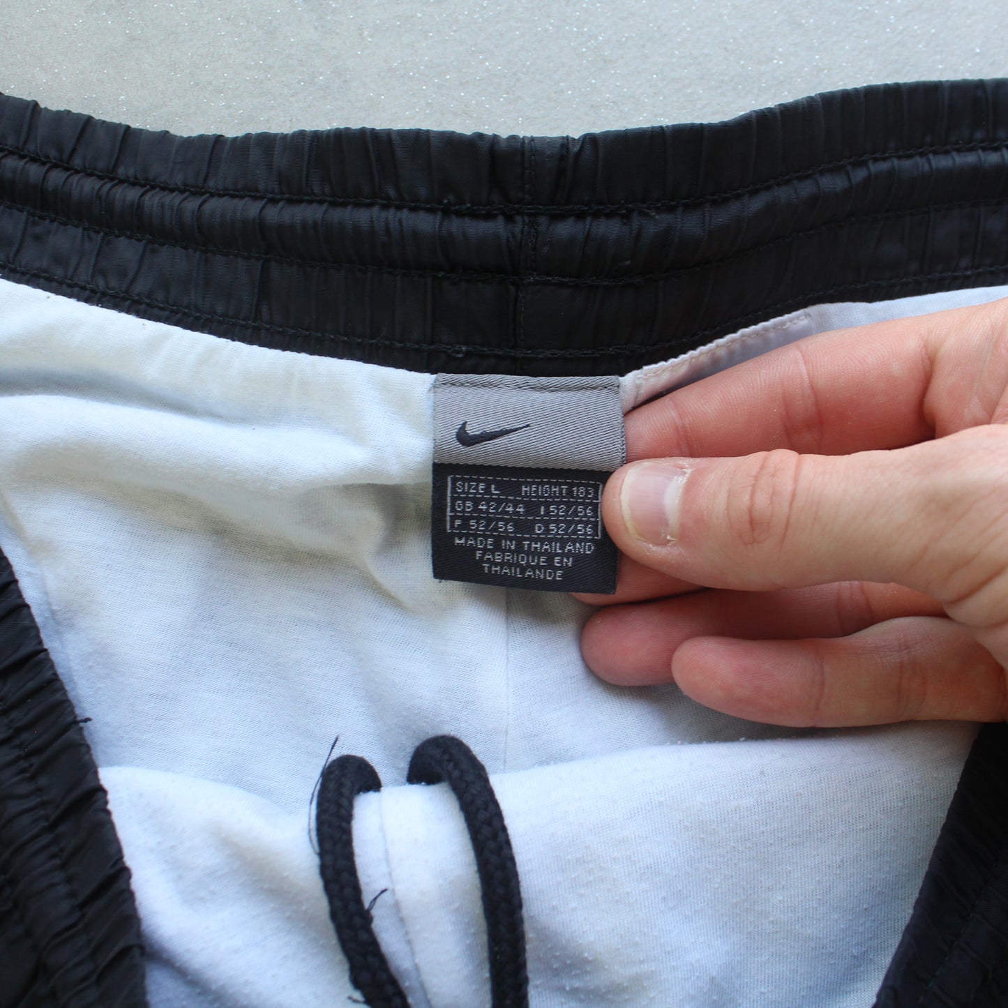 RARE 2000s Baggy Nike Trackpants Black - (XL)