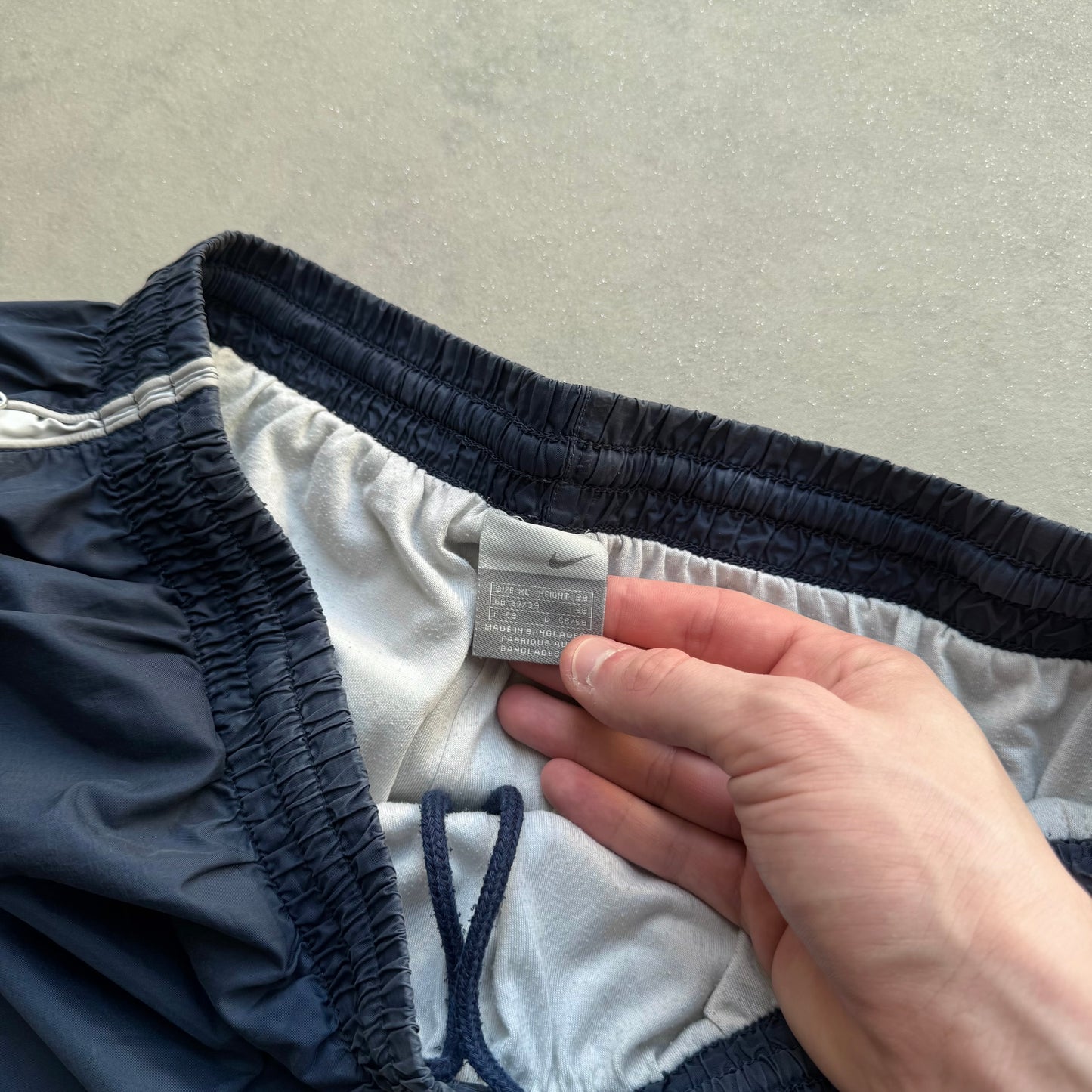 RARE 2000s Nike Trackpants Navy - (L)