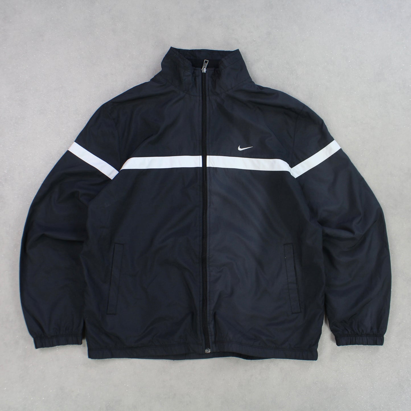 RARE 2000s Nike Track Jacket Black - (L)