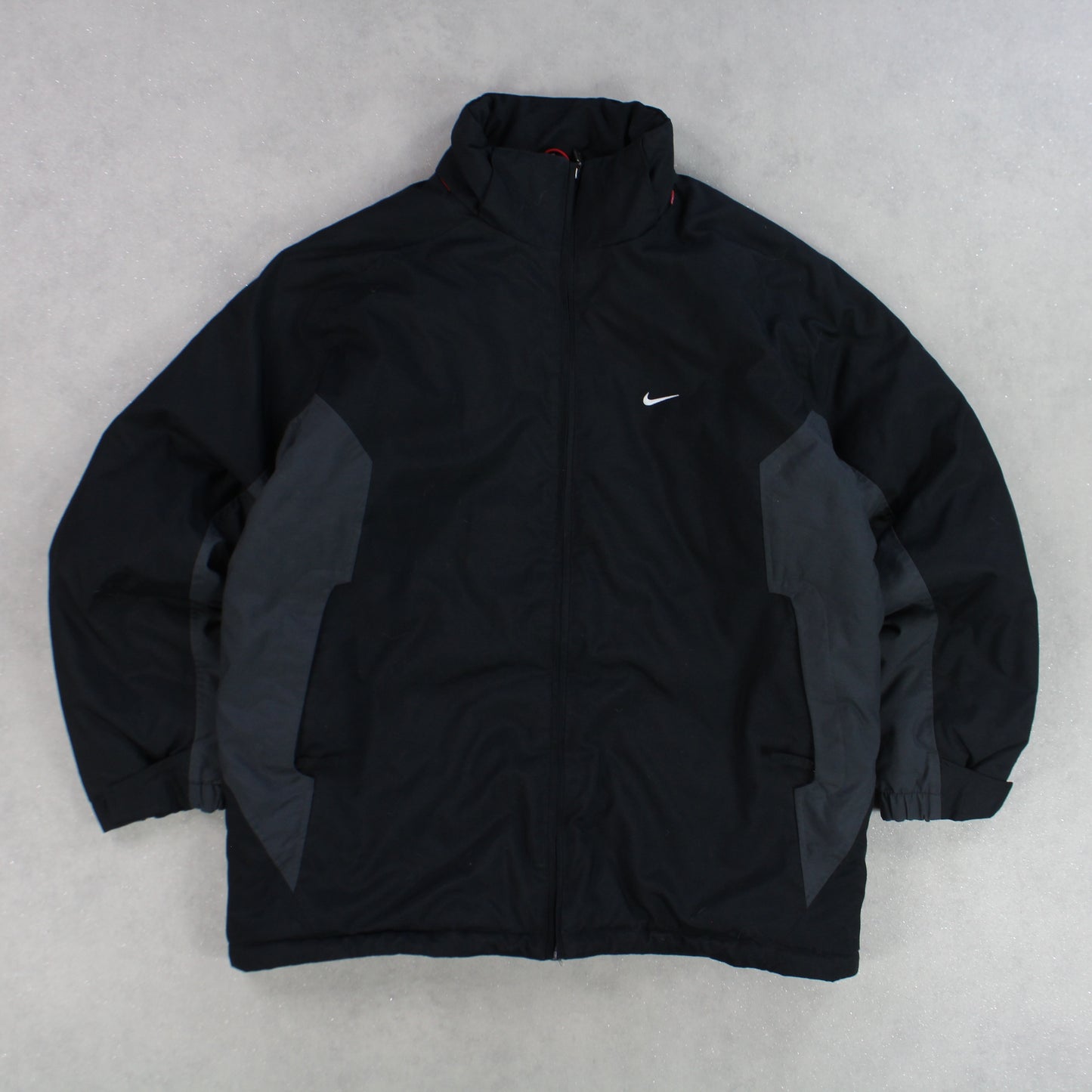 RARE 2000s Nike Padded Jacket Black - (XL)