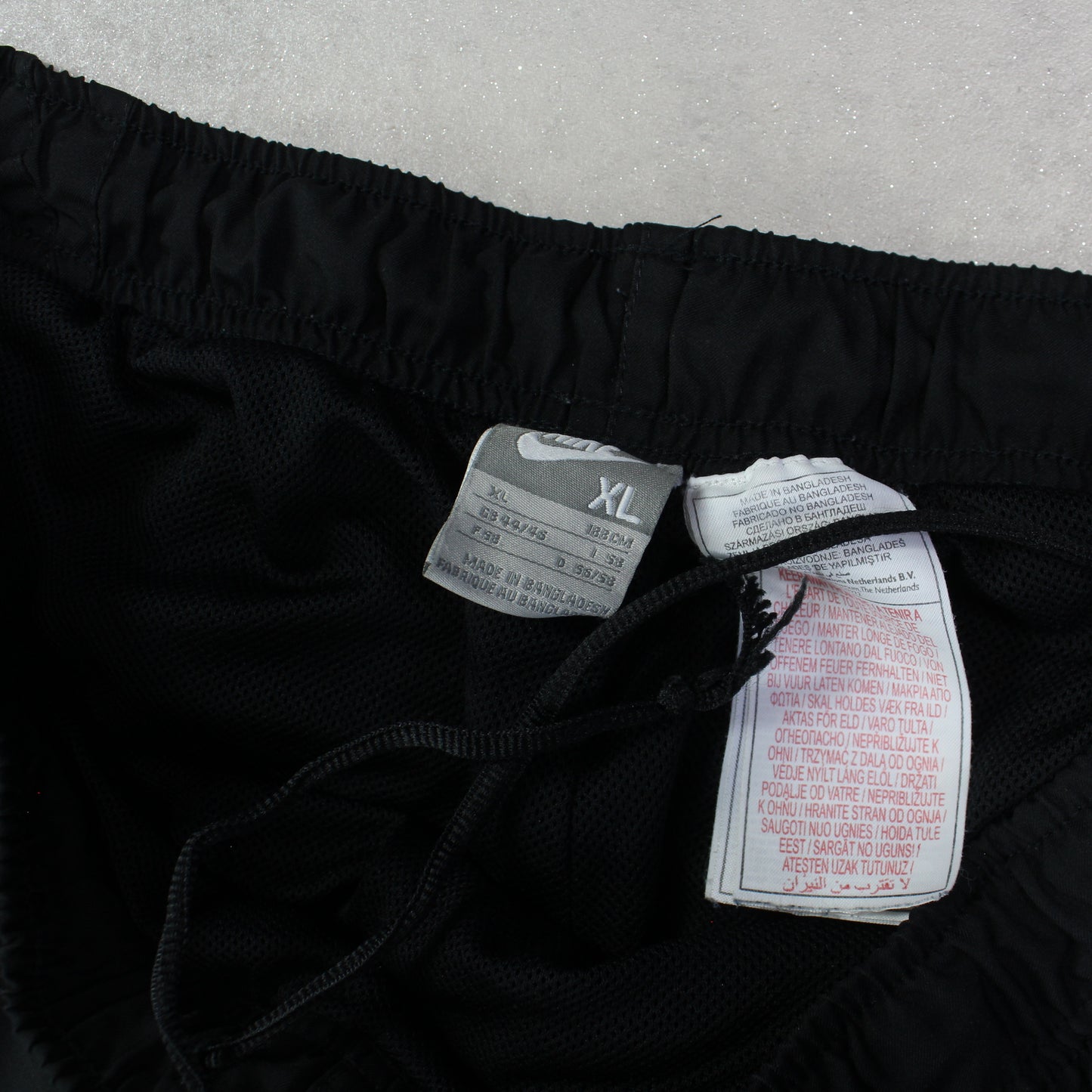 RARE 2000s Baggy Nike Trackpants Black - (L)