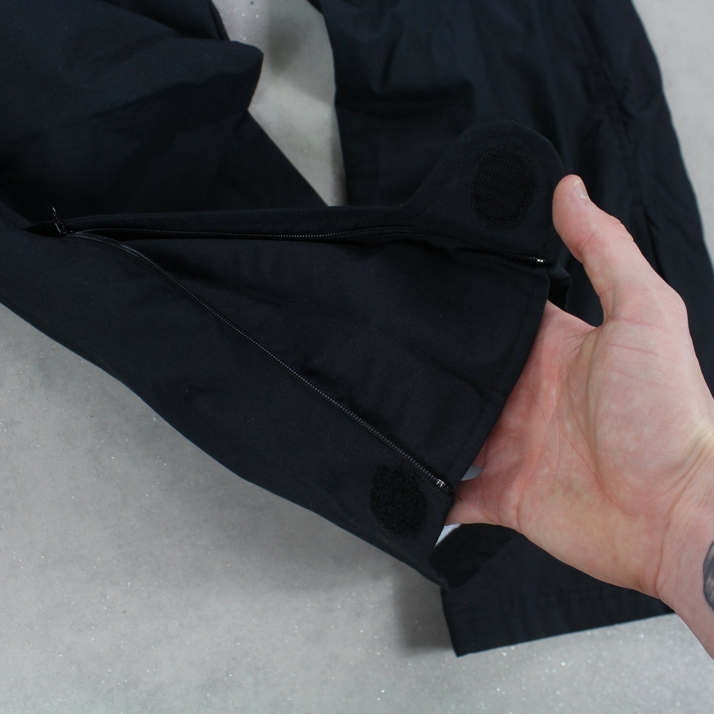 RARE 2000s Baggy Nike Trackpants Black - (S)