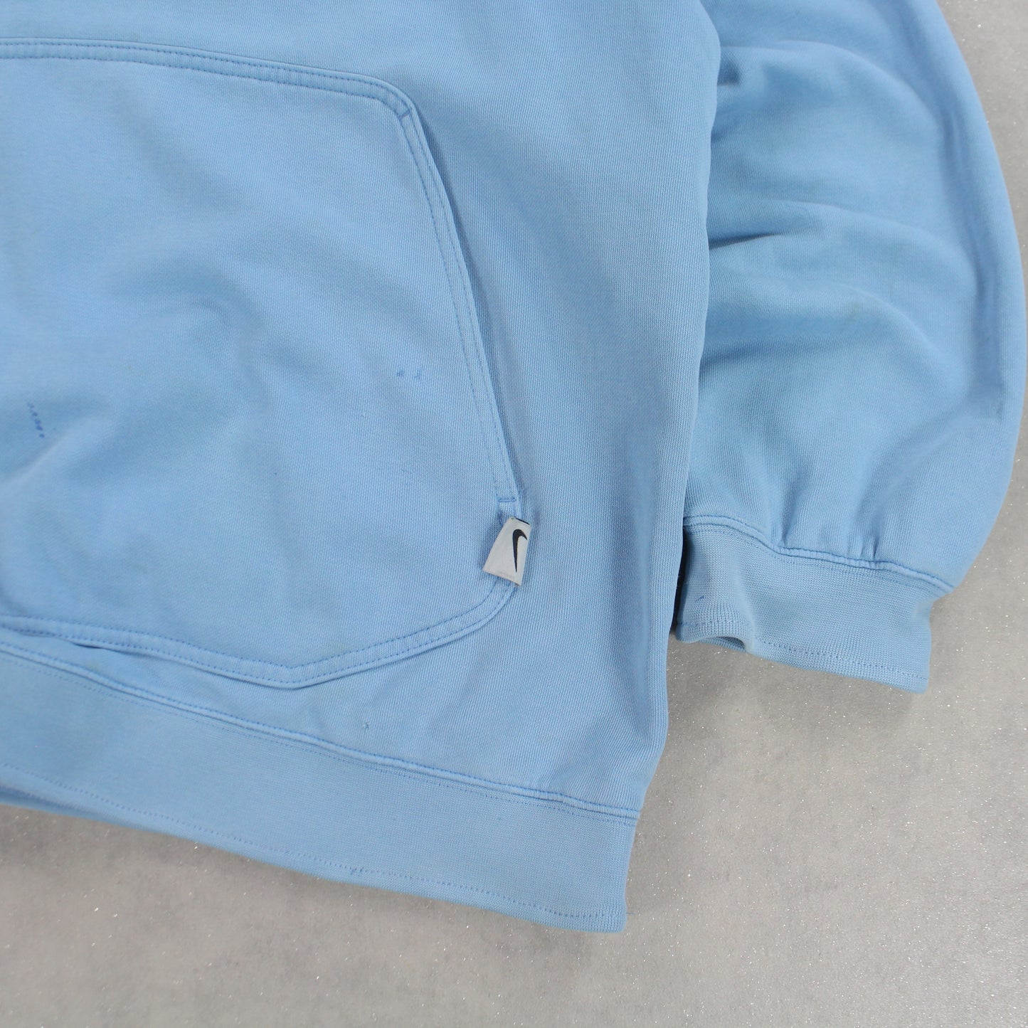 VERY RARE 2000s Nike Spell Out Hoodie Blue - (XL)