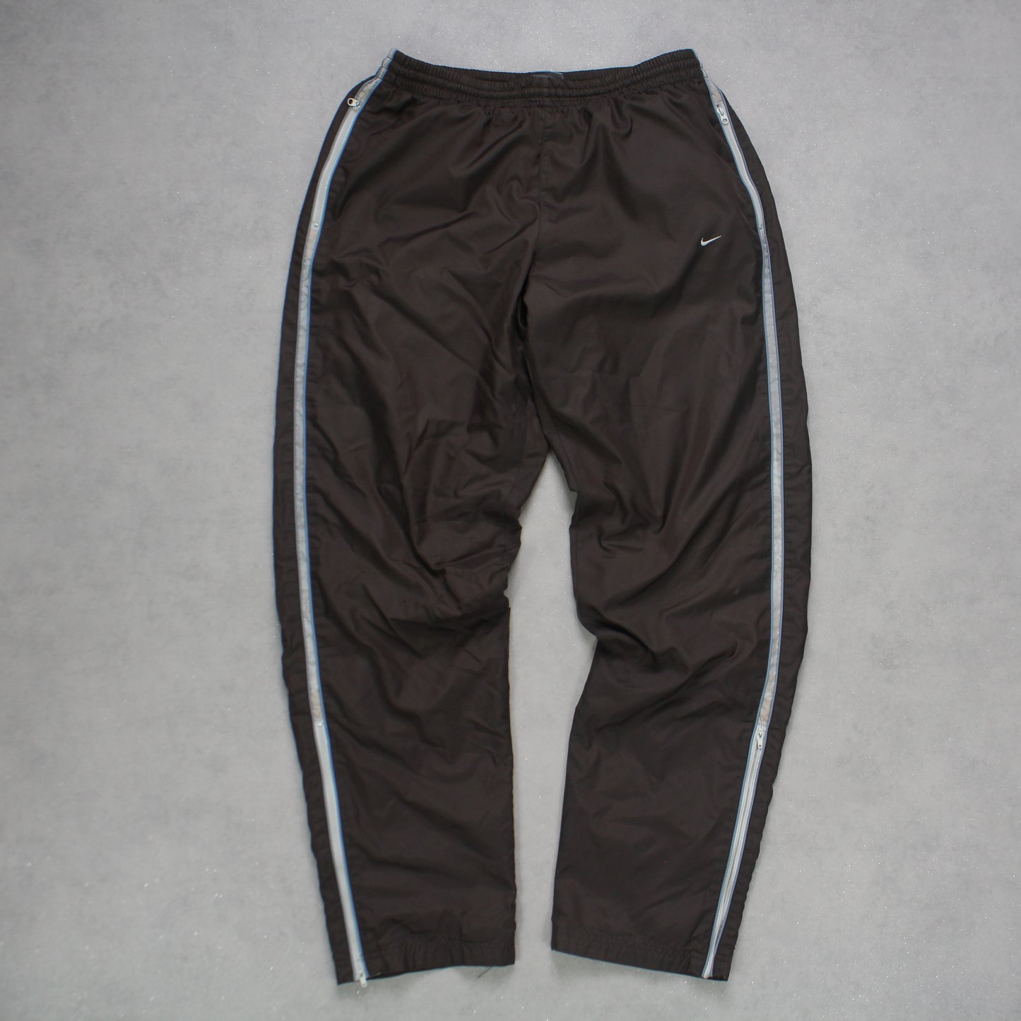 SUPER RARE 2000s Nike Trackpants Brown - (M)