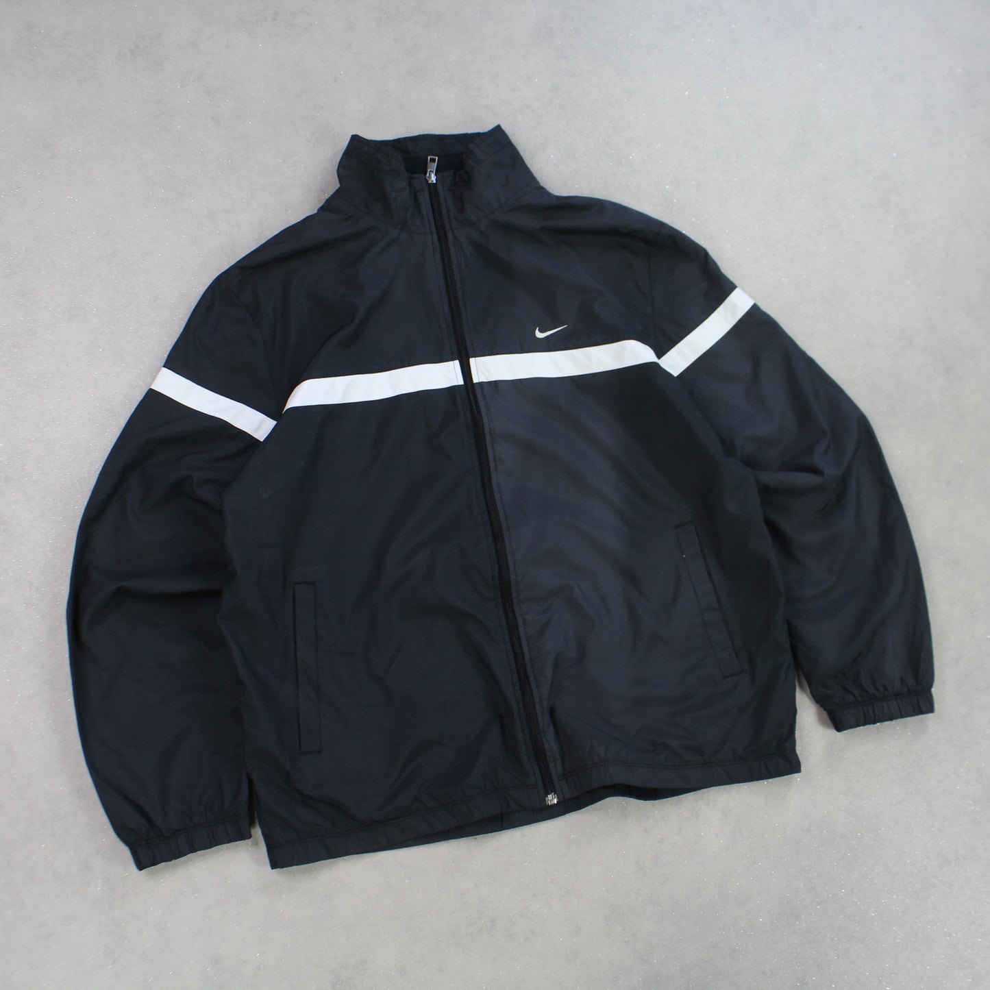 RARE 2000s Nike Track Jacket Black - (L)