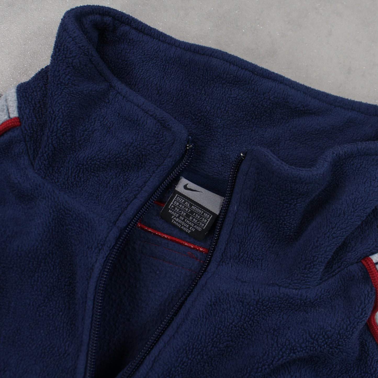 SUPER RARE 2000s Nike 1/4 Fleece Navy - (XL)