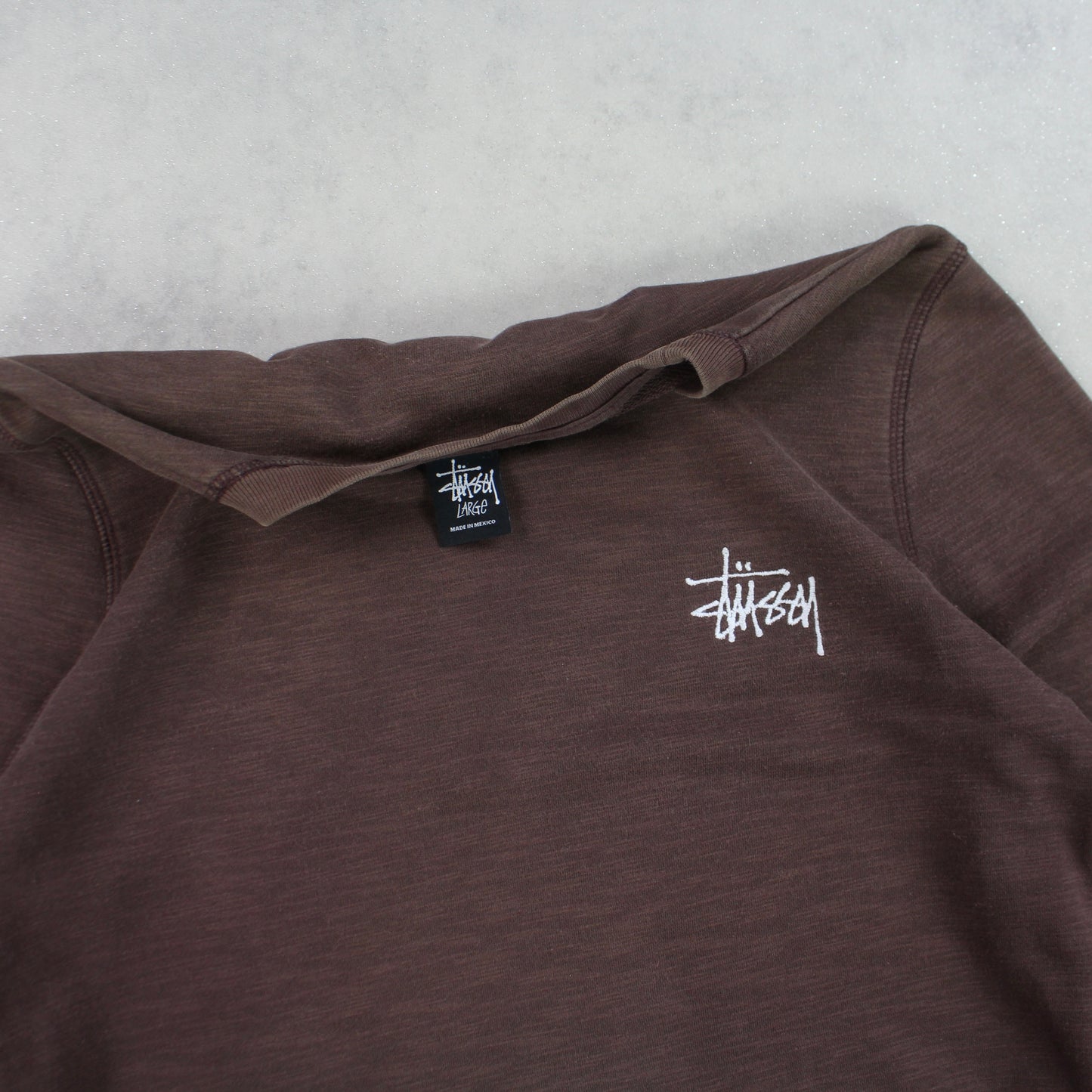 SUPERSELTENES 2000er Stüssy Sweatshirt Braun - (S/M)