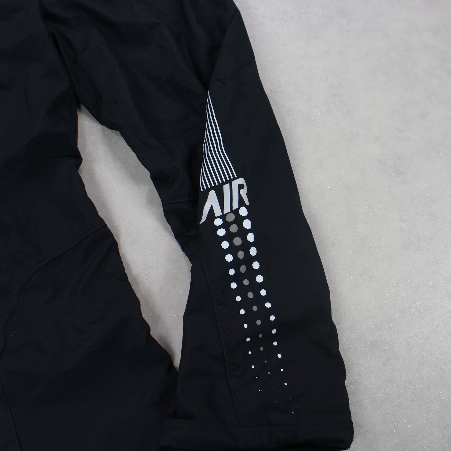RARE 2000s Baggy Nike Air Trackpants Black - (L)
