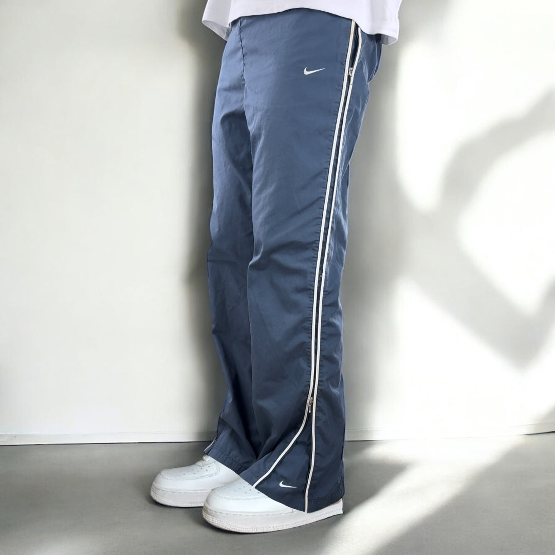 SUPER RARE 00s Nike Trackpants Blue - (L)