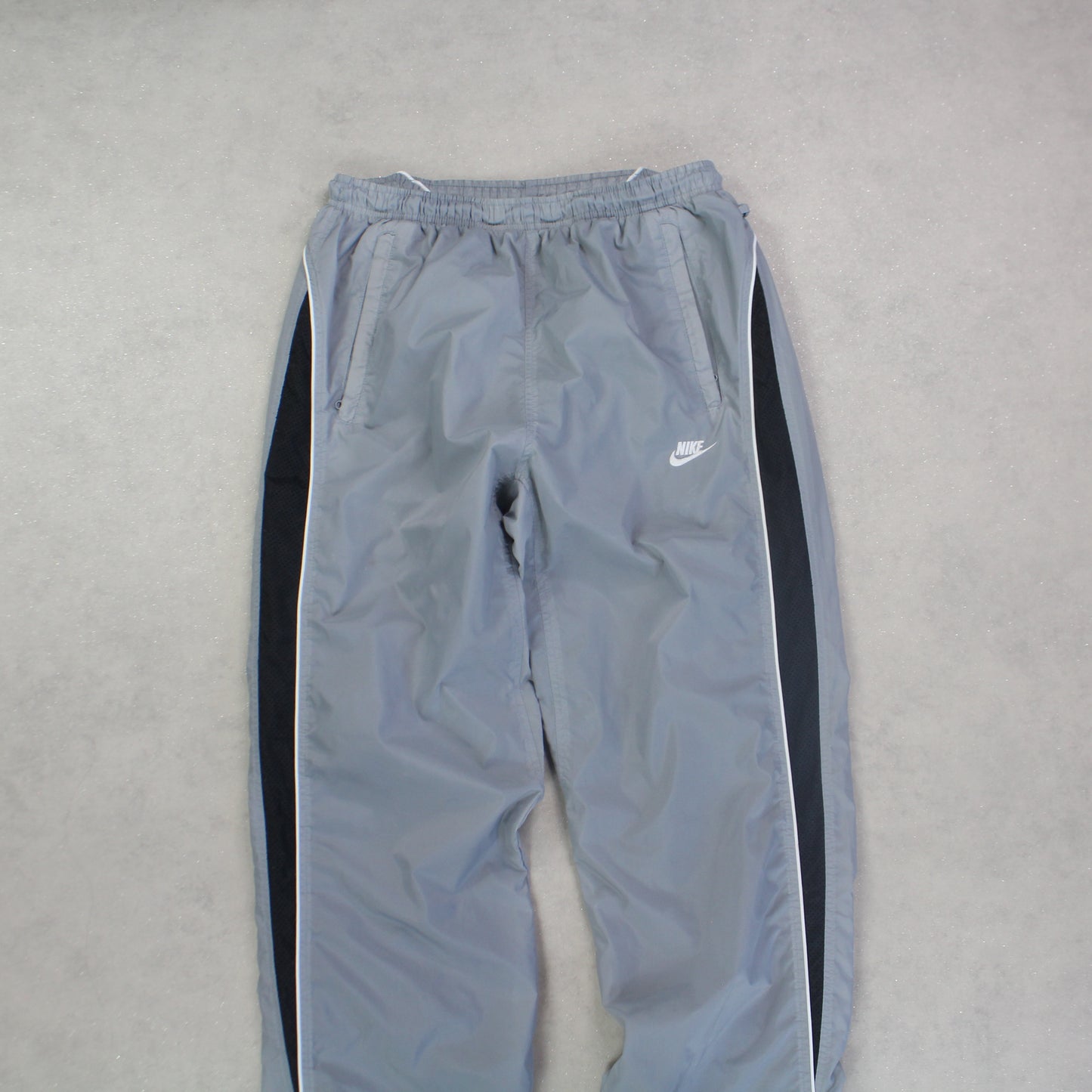 SUPER RARE 2000s Nike Trackpants Grey - (S)