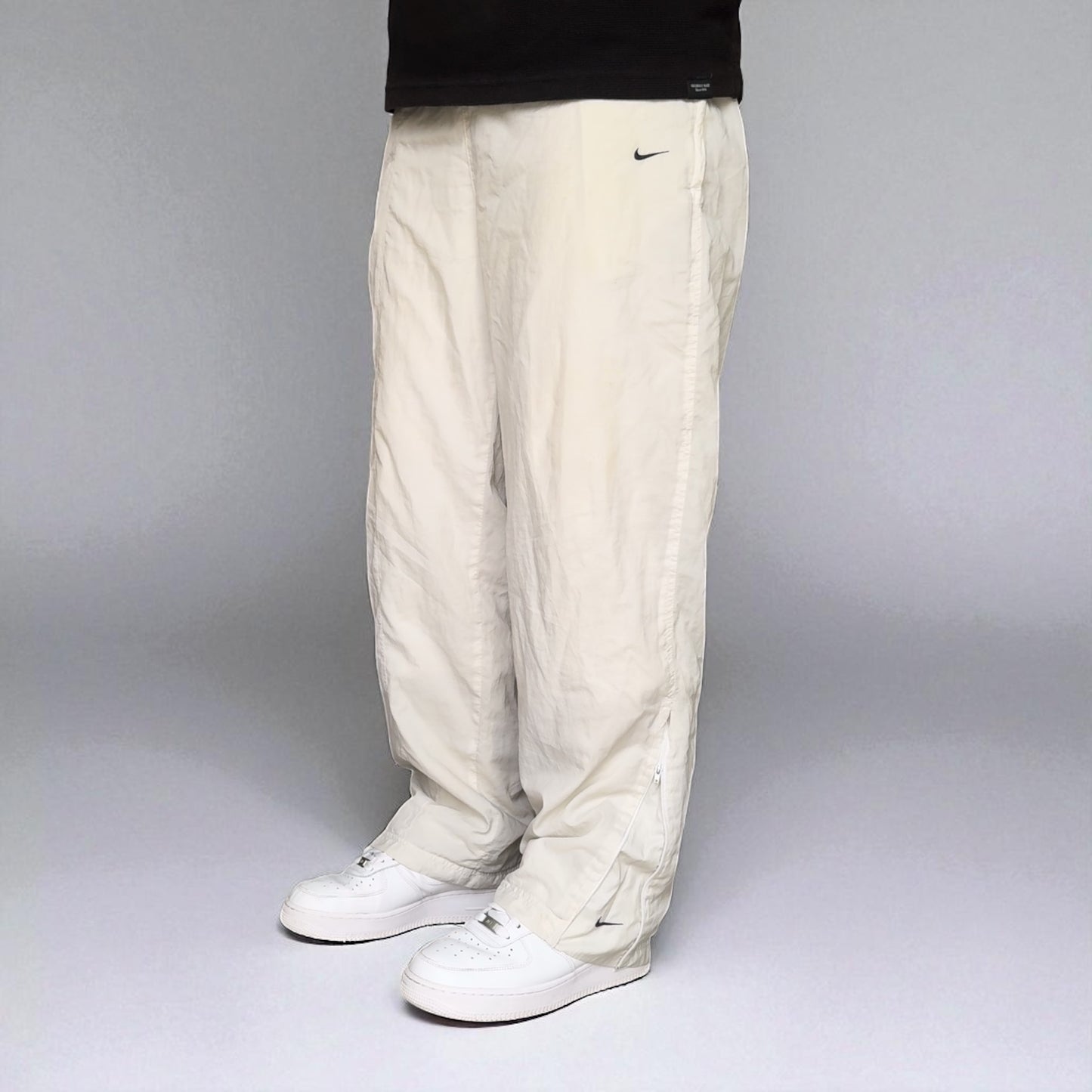 RARE 2000s Nike Trackpants White - (L)