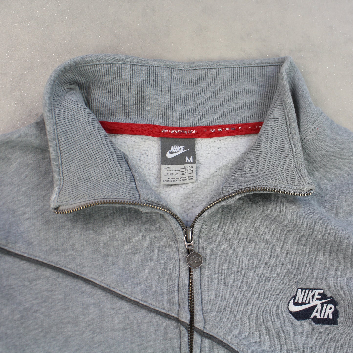 SELTENE 2000er Nike Air Zip Up Grau - (M)