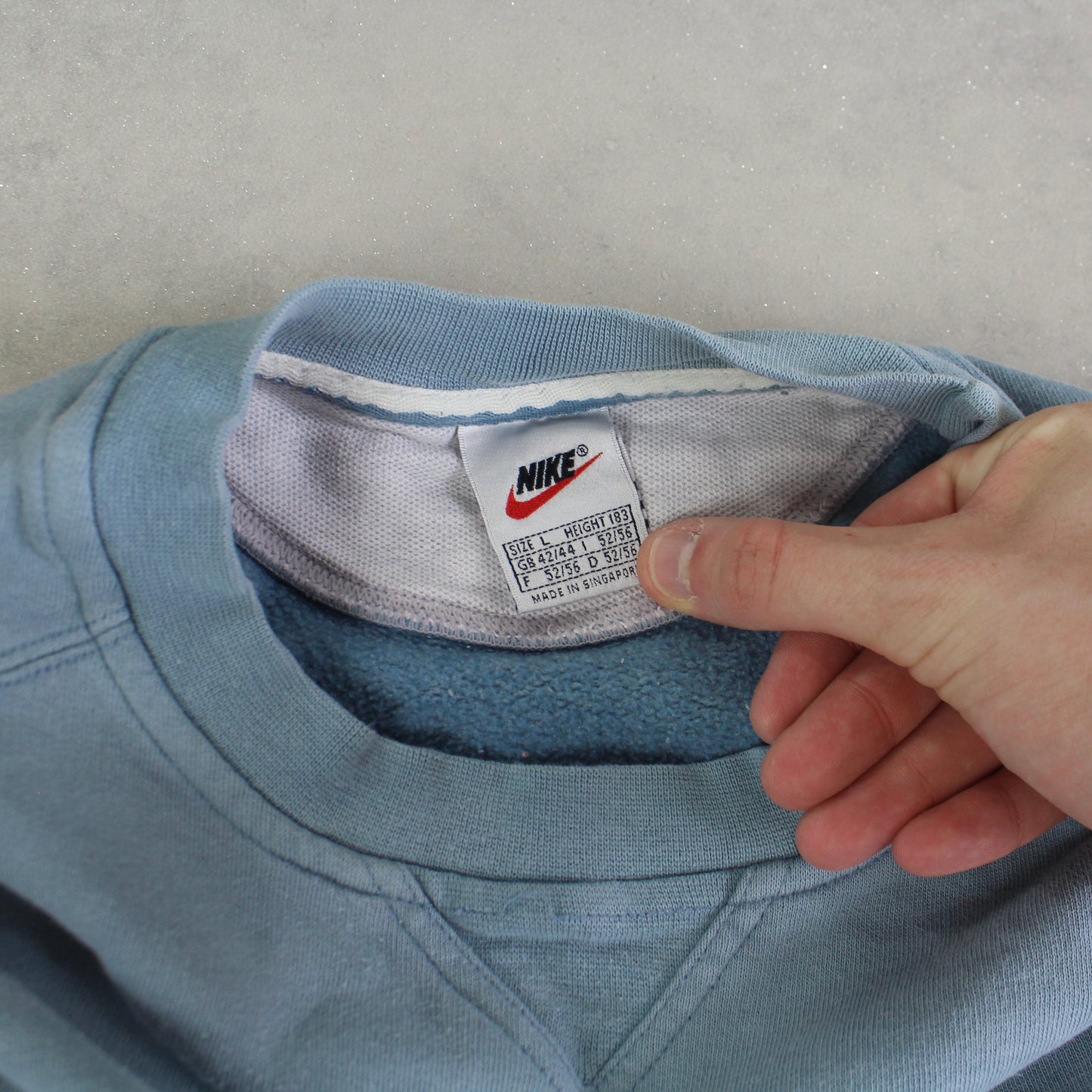 SUPER RARE 1990s Nike Sweatshirt Blue - (M)