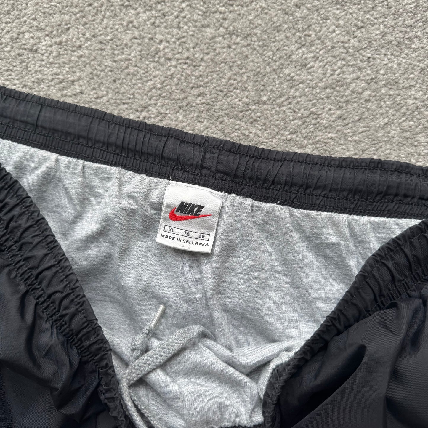 RARE 1990s Nike Trackpants Black - (XL)