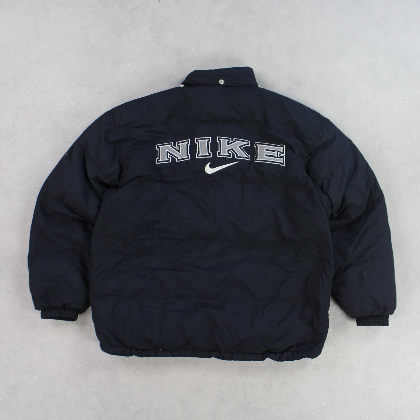 SUPER RARE 1990s Nike Puffer Jacket Black - (S)