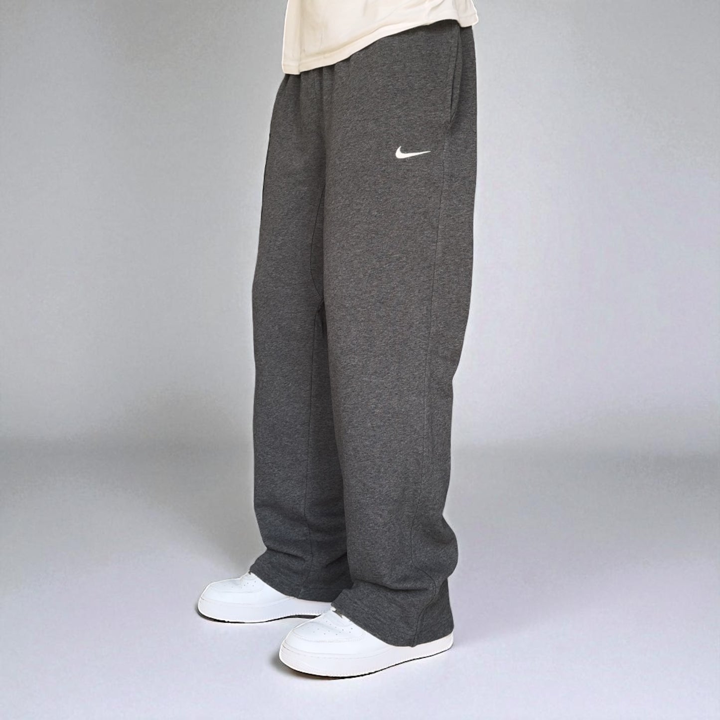 RARE 2000s Baggy Nike Joggers Grey - (XL)