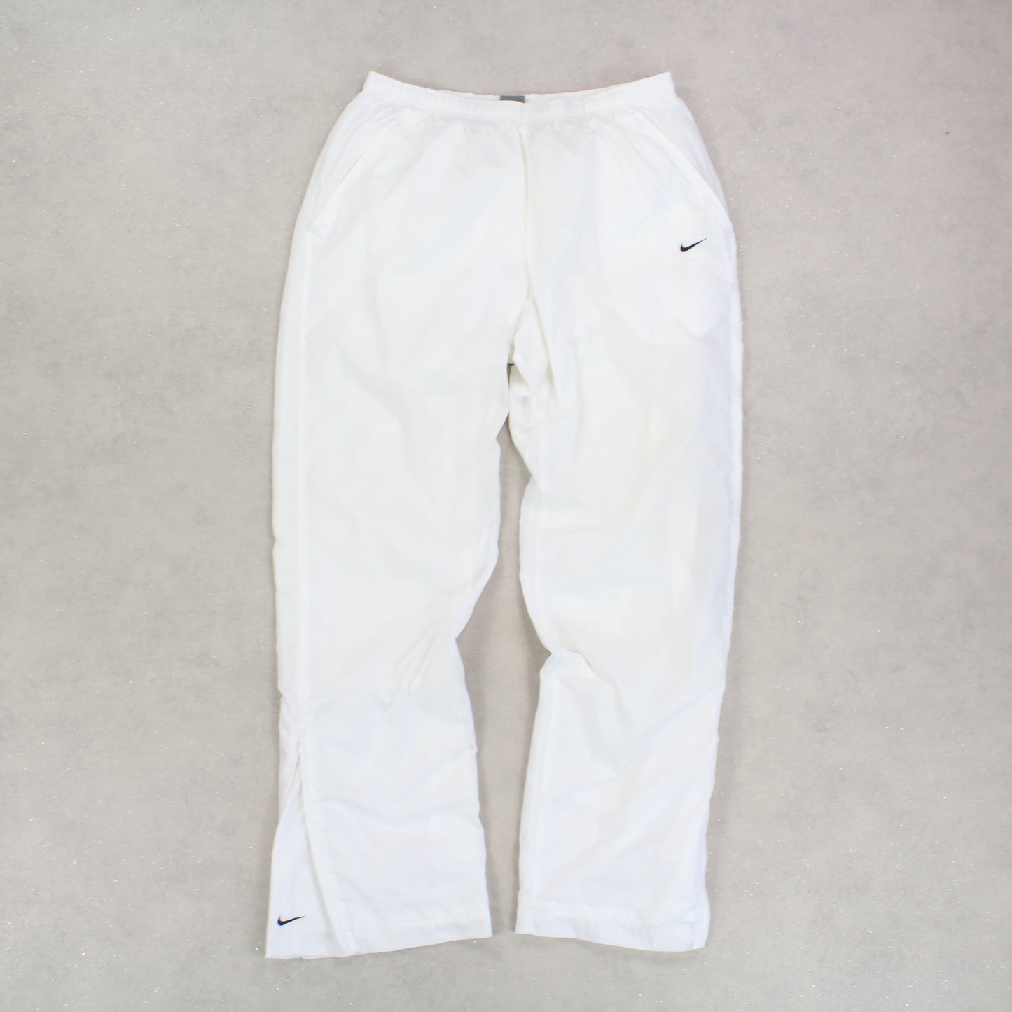 SUPER RARE 2000s Nike Trackpants White - (S)