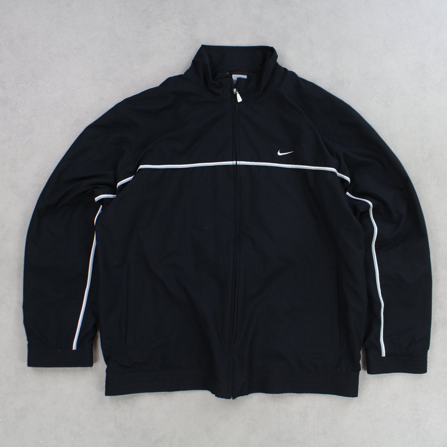 RARE 2000s Nike Track Jacket Black - (L)