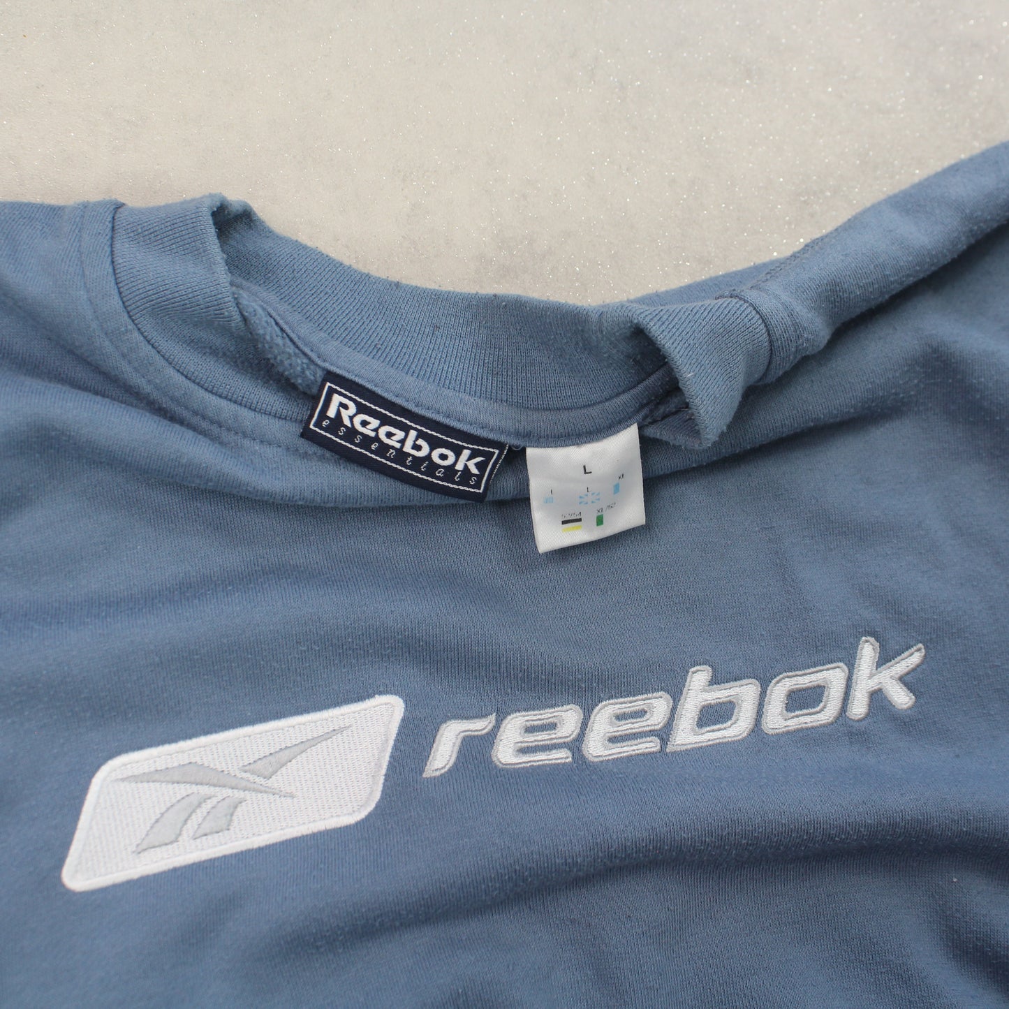 RARE 90s Reebok Sweatshirt Blue - (M)