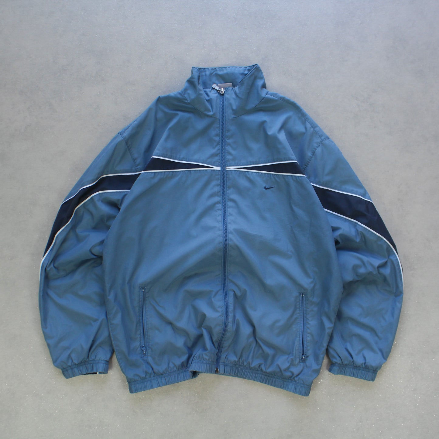RARE 2000s Nike Track Jacket Blue - (M)