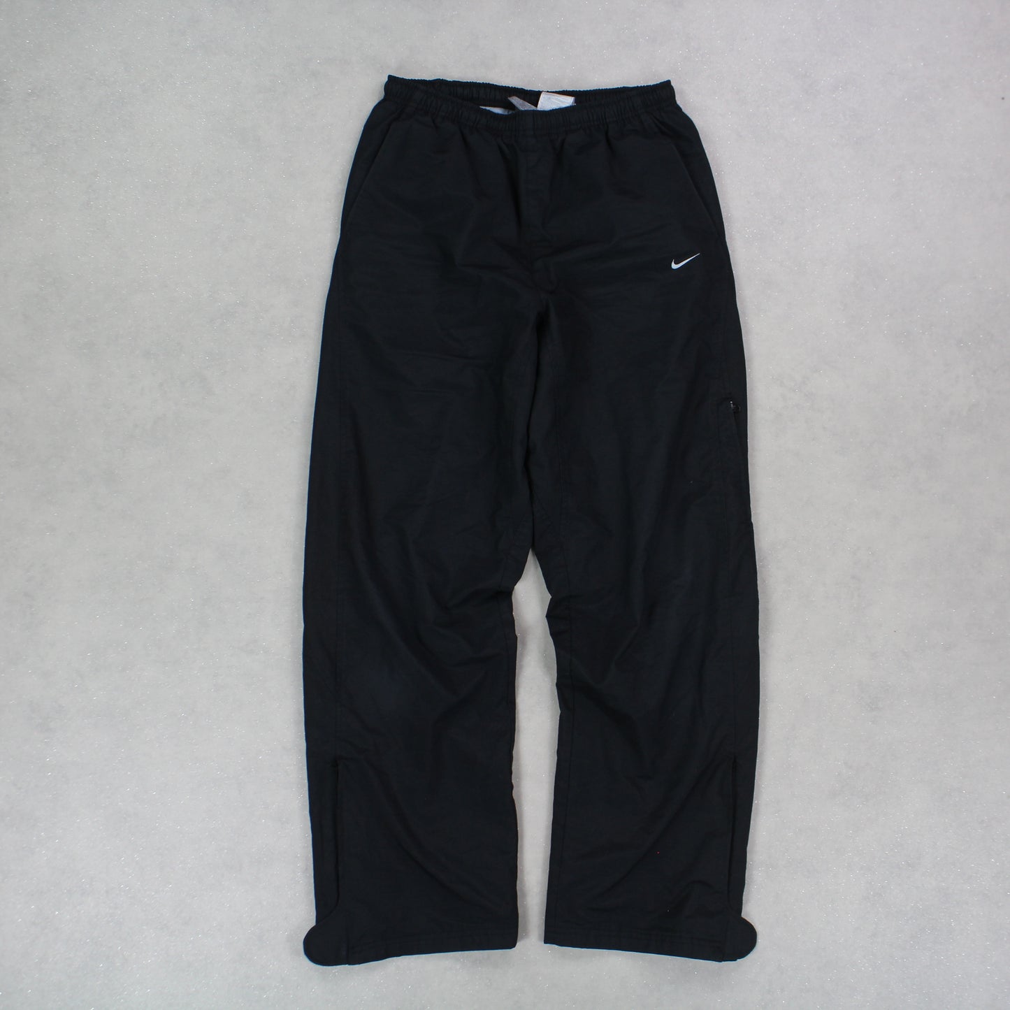 RARE 2000s Baggy Nike Trackpants Black - (S)