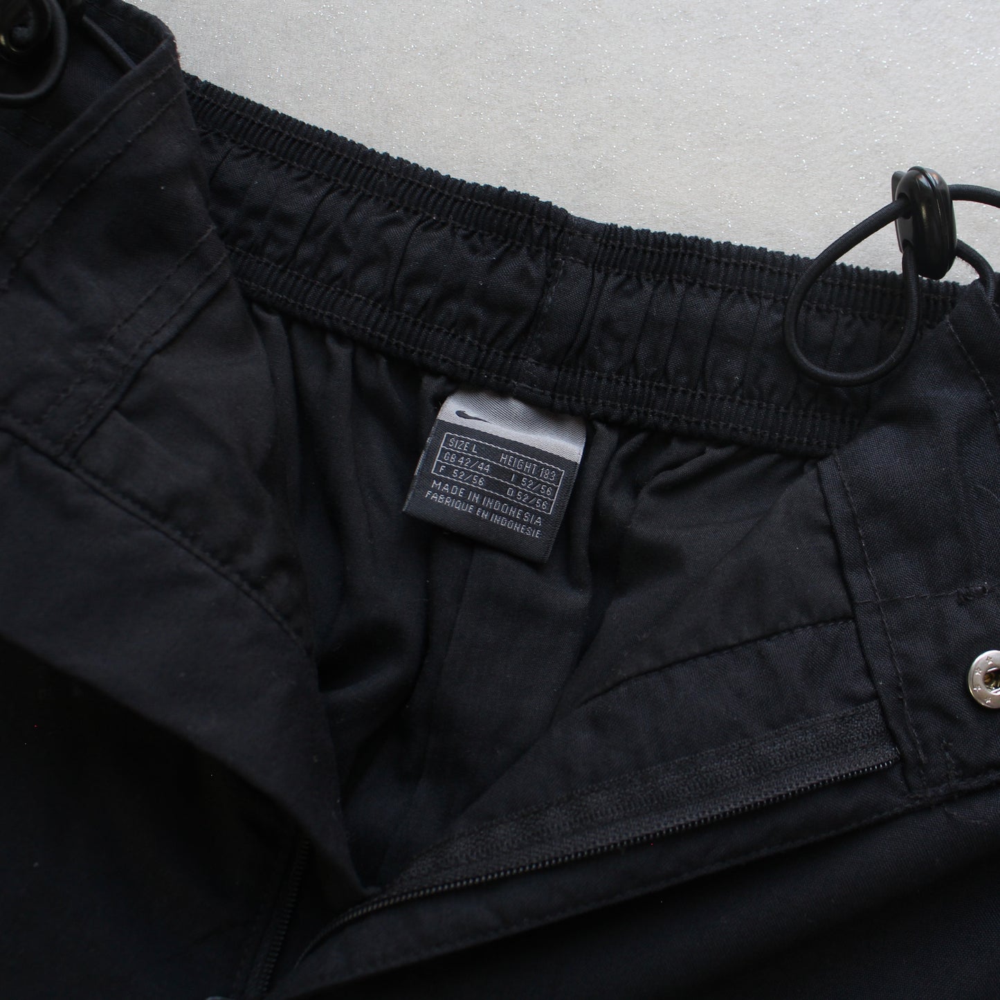 RARE 2000s Baggy Nike Trackpants Black - (L)