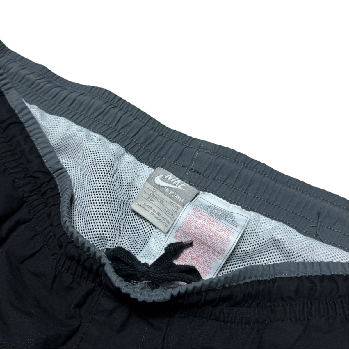 RARE 2000s Baggy Nike Trackpants Black - (XL)