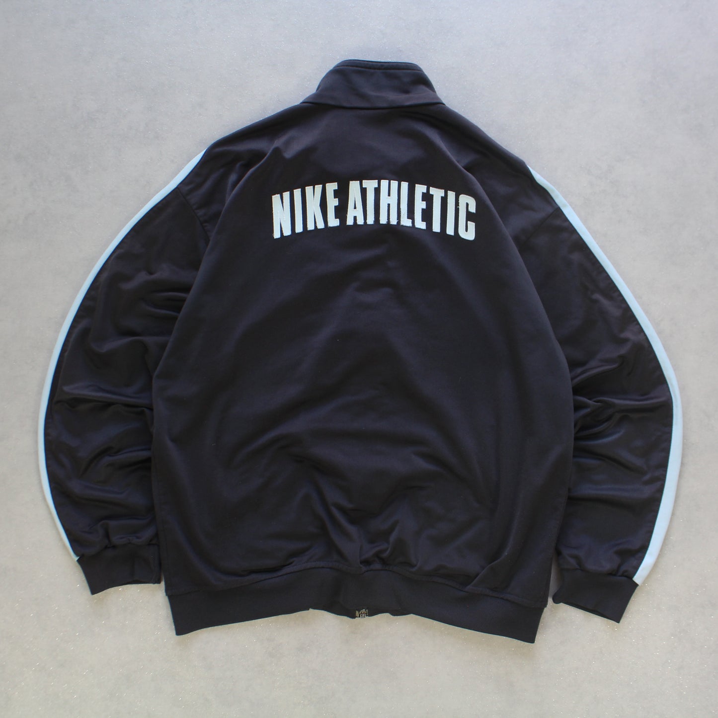 RARE 2000s Nike Athletic Track Jacket Black - (L)
