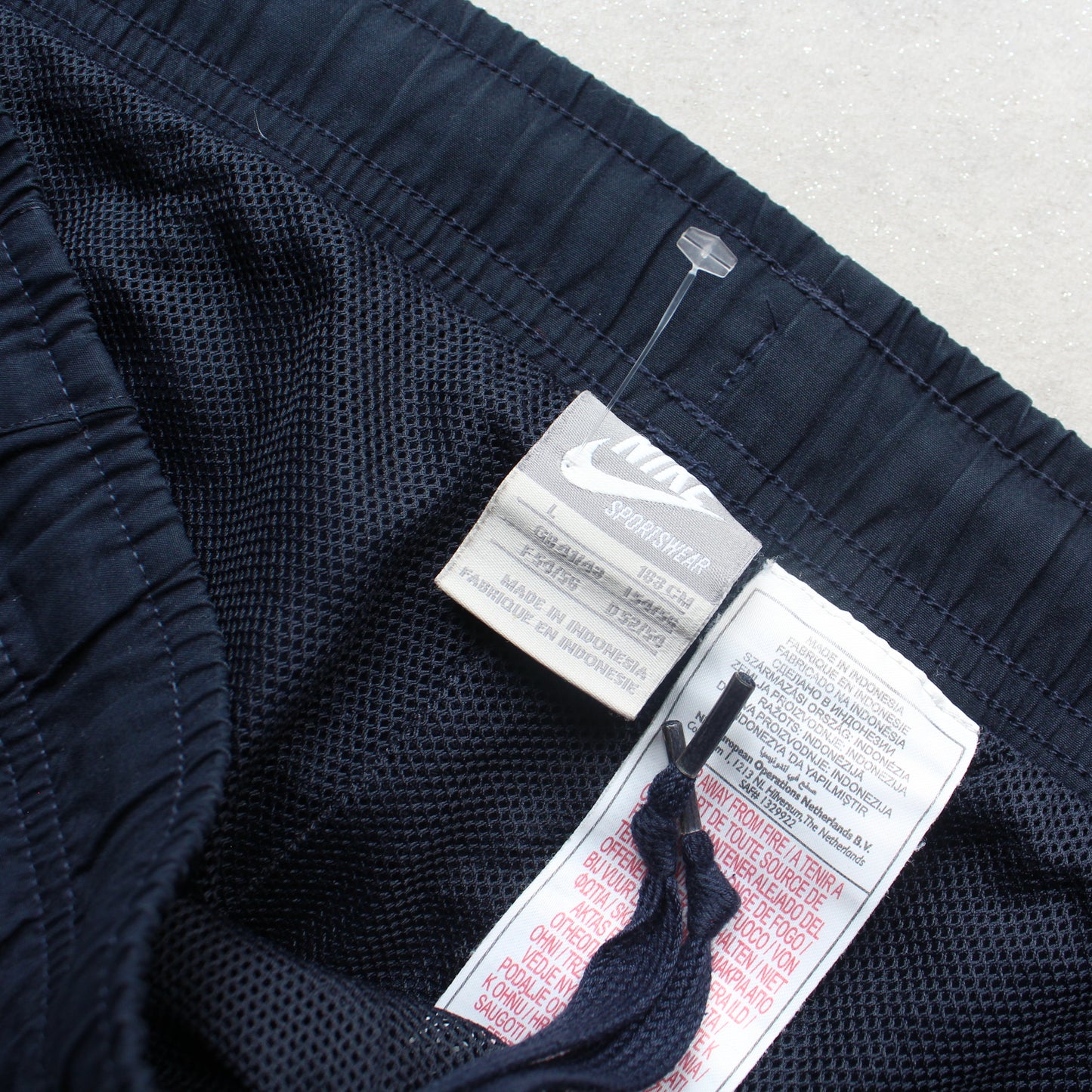RARE 2000s Baggy Nike Trackpants Navy - (L)