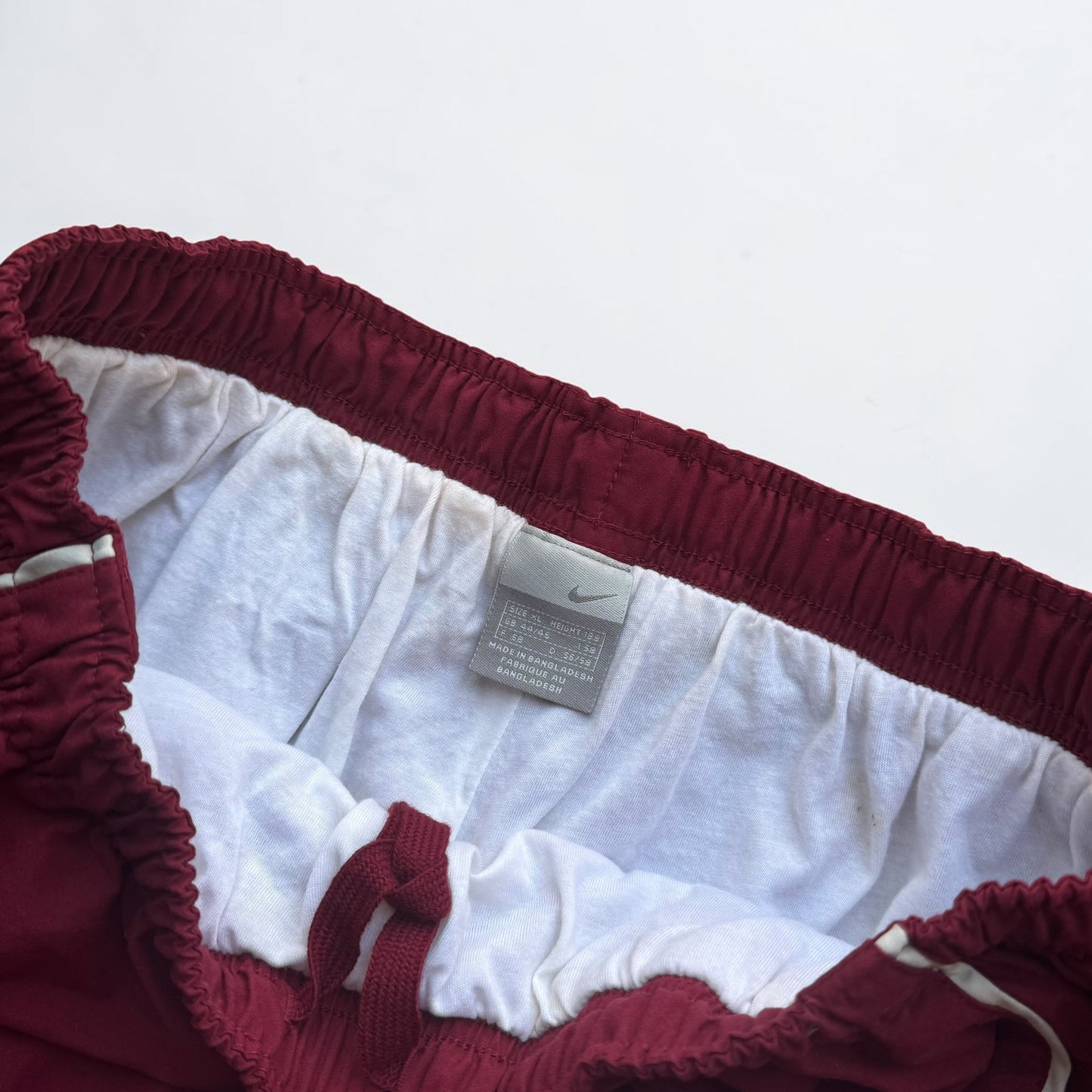 RARE 2000s Nike Trackpants Burgundy - (L)