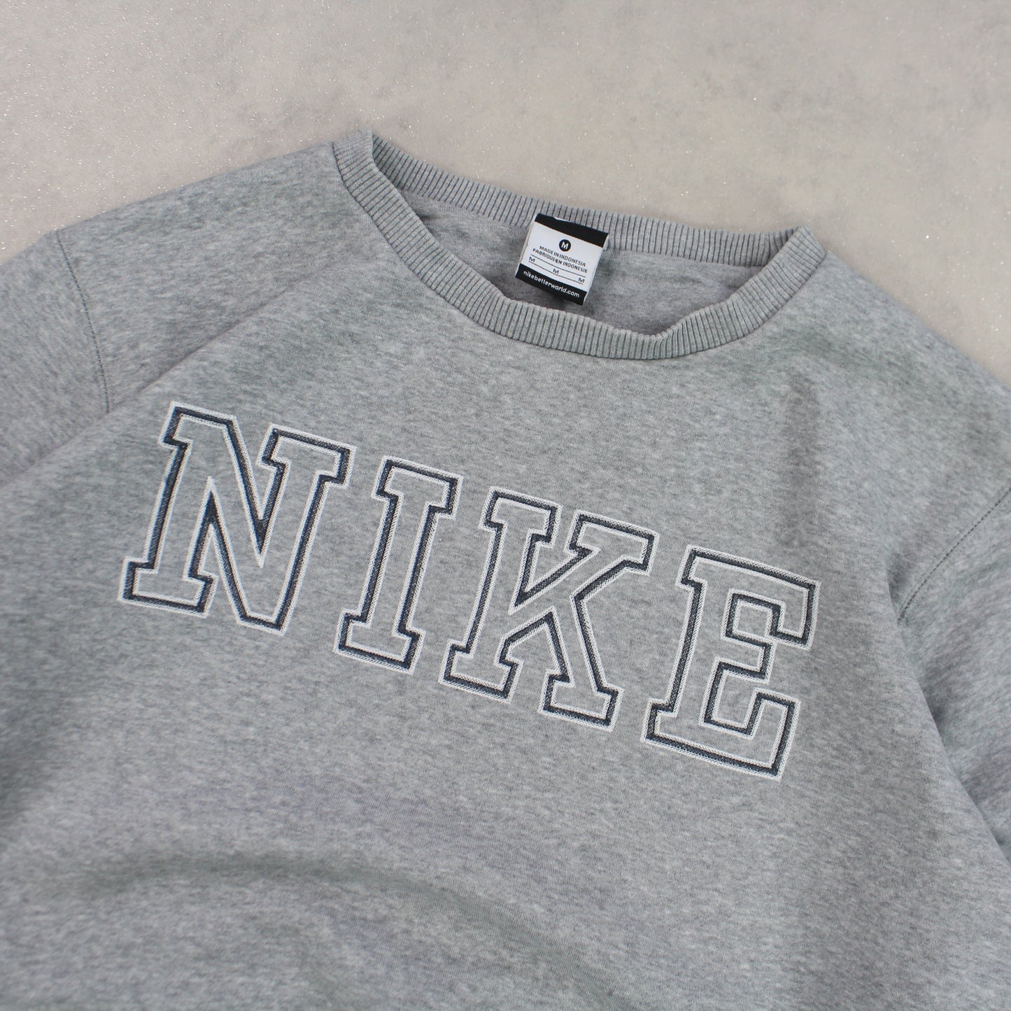 RARE 2000s Nike Sweatshirt Grey - (S)