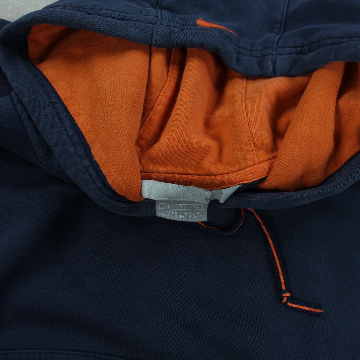 SUPER RARE 2000s Nike Hoodie Navy - (XL)