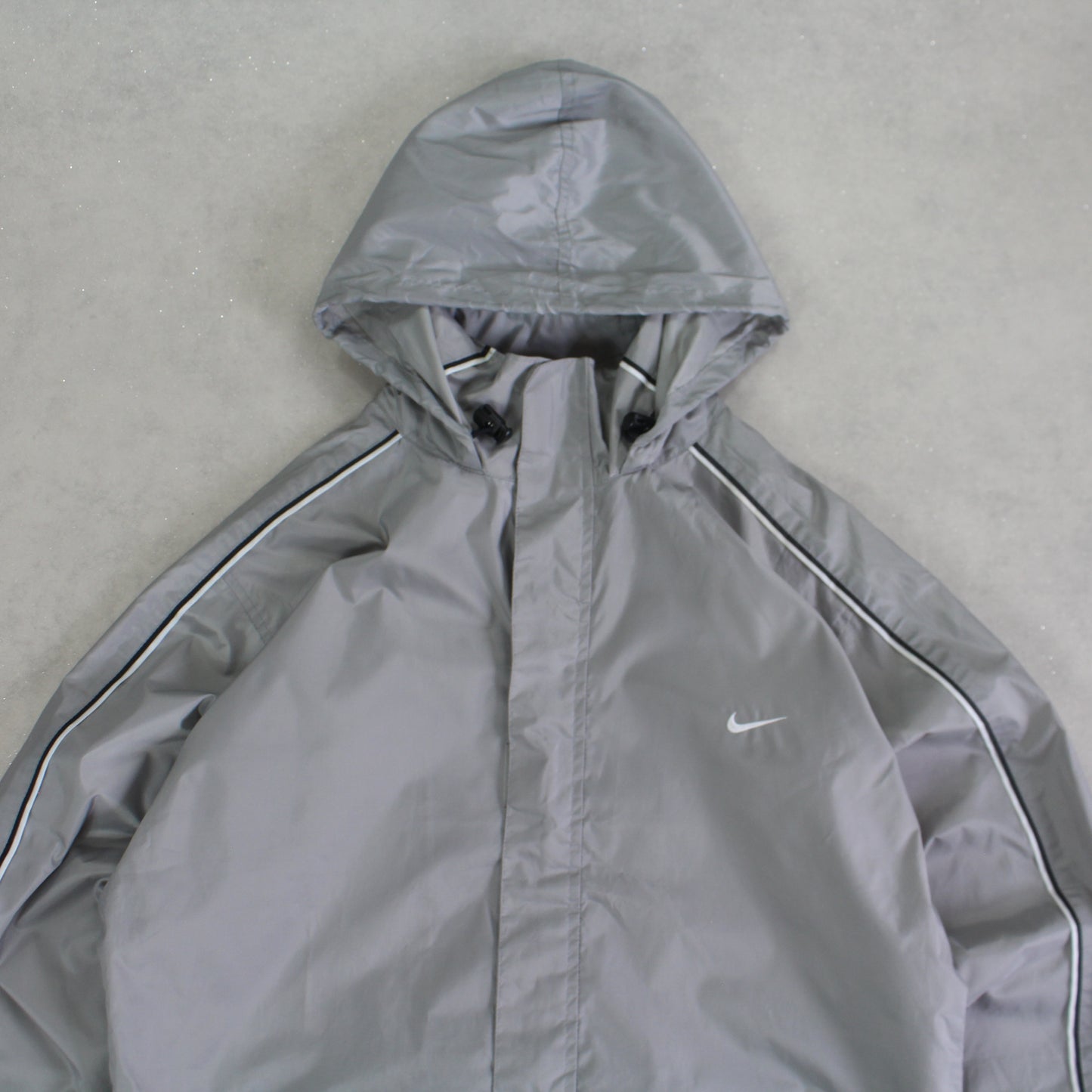 RARE 00s Nike Track Jacket Grey - (M)