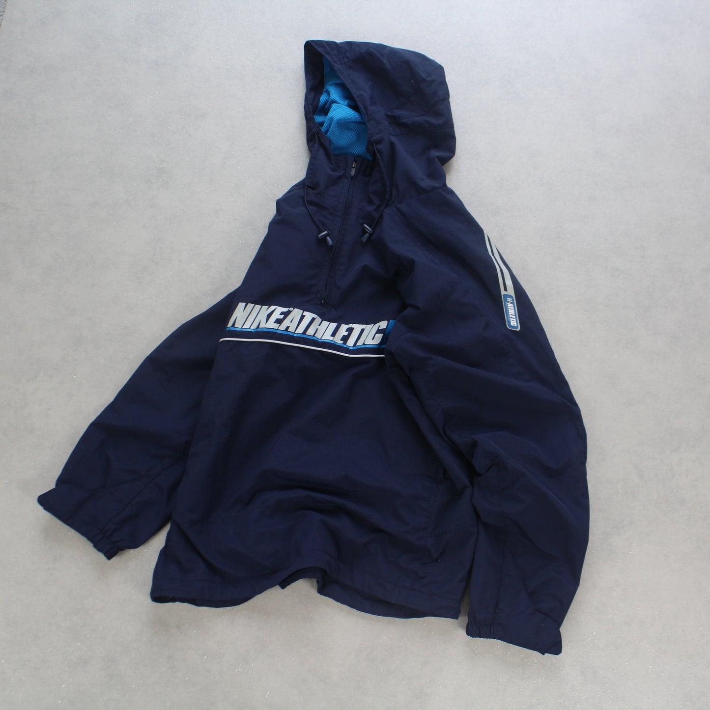RARE 2000s Nike Hooded Jacket Navy - (L)