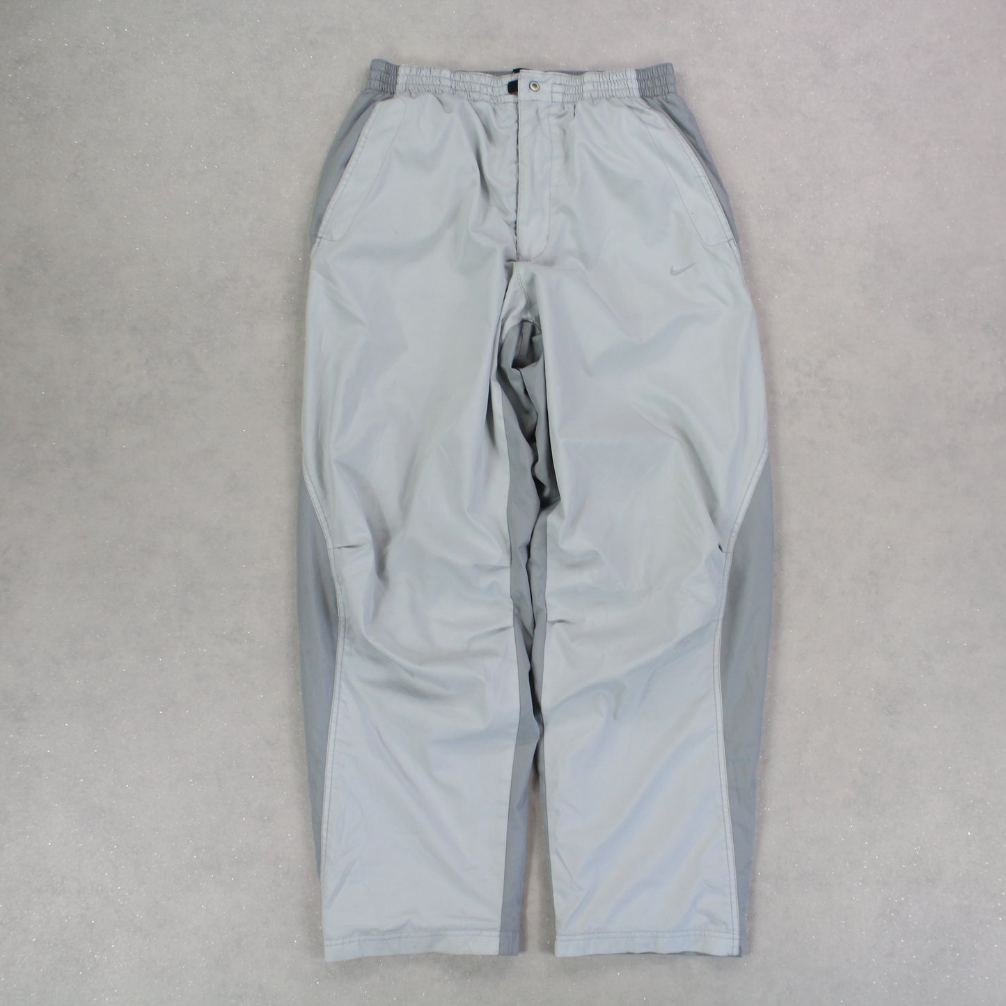RARE 2000s Baggy Nike Trackpants Grey - (M)